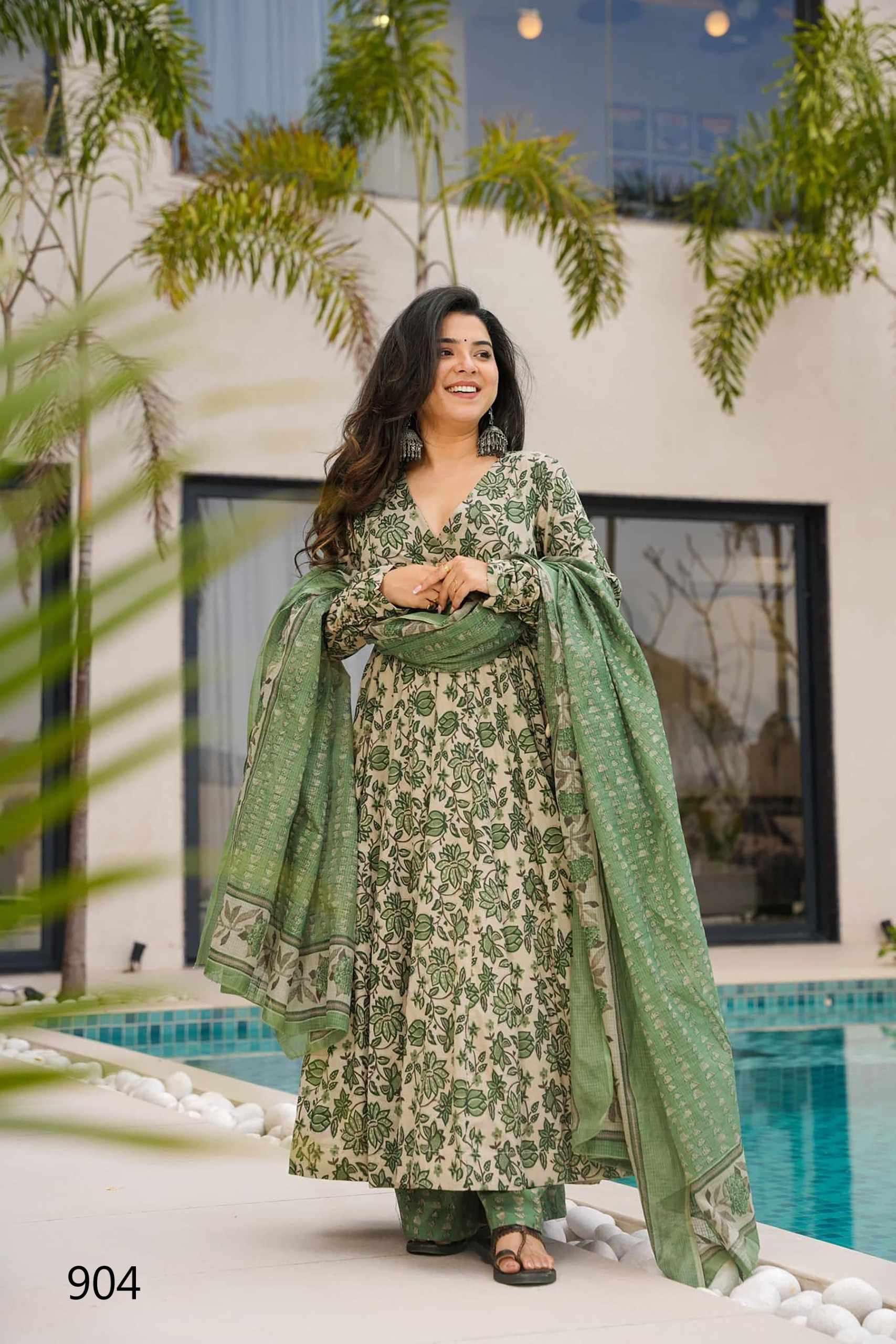 Lucaya Clora Vol 9 901 TO 907 Long Kurti Bottom Dupatta Collection Exploter view 9