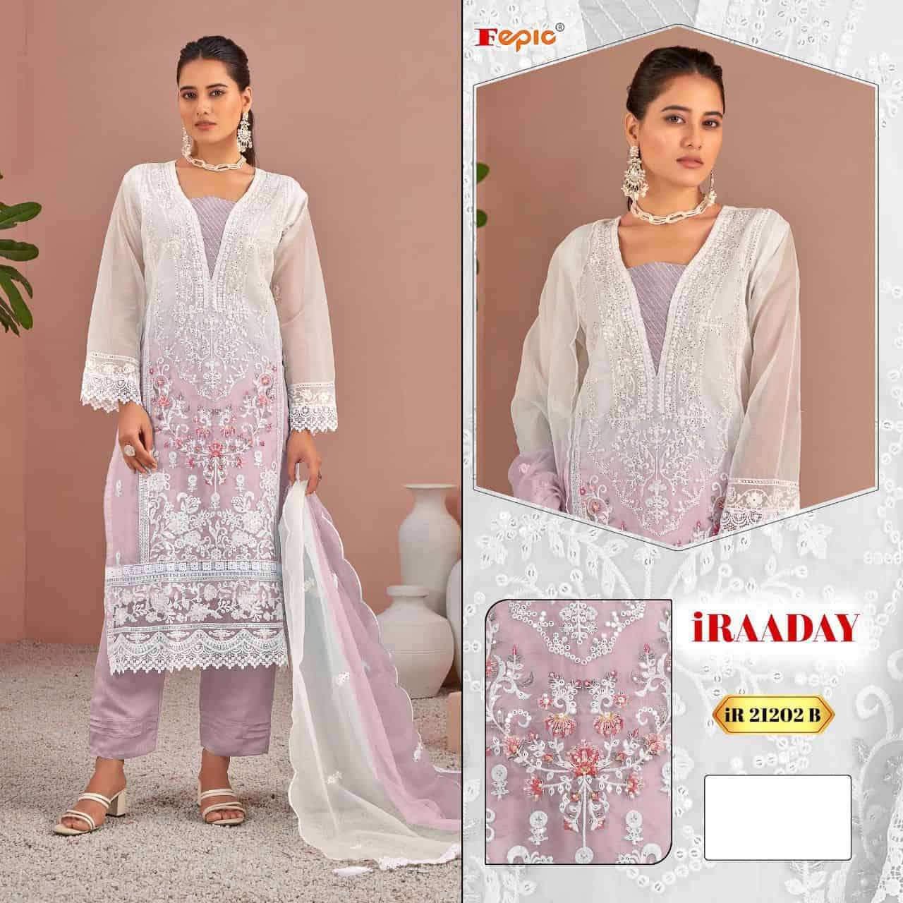 Fepic Rosemeen Organza Embroidered Salwar Suit view 2