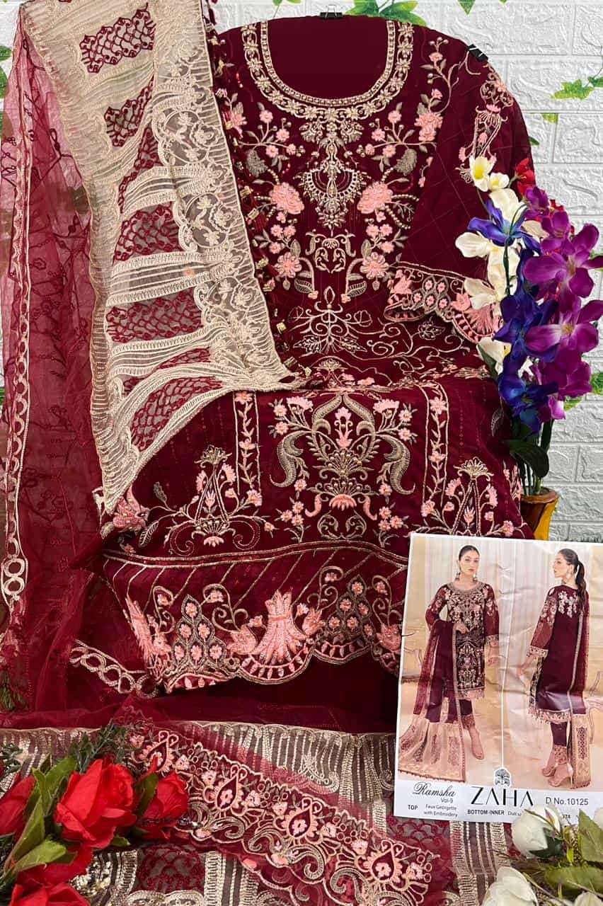 Zaha Ramsha Vol 9 Fancy Pakistani Suit view 9