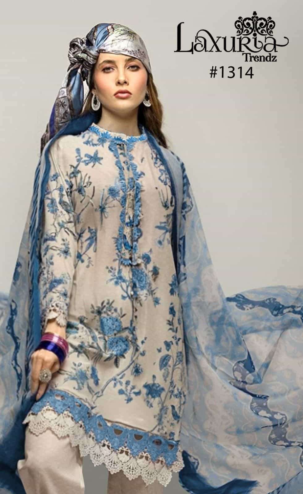 Laxuria Trends 1314 Pakistani Fancy Designer Readymade Suit view 2