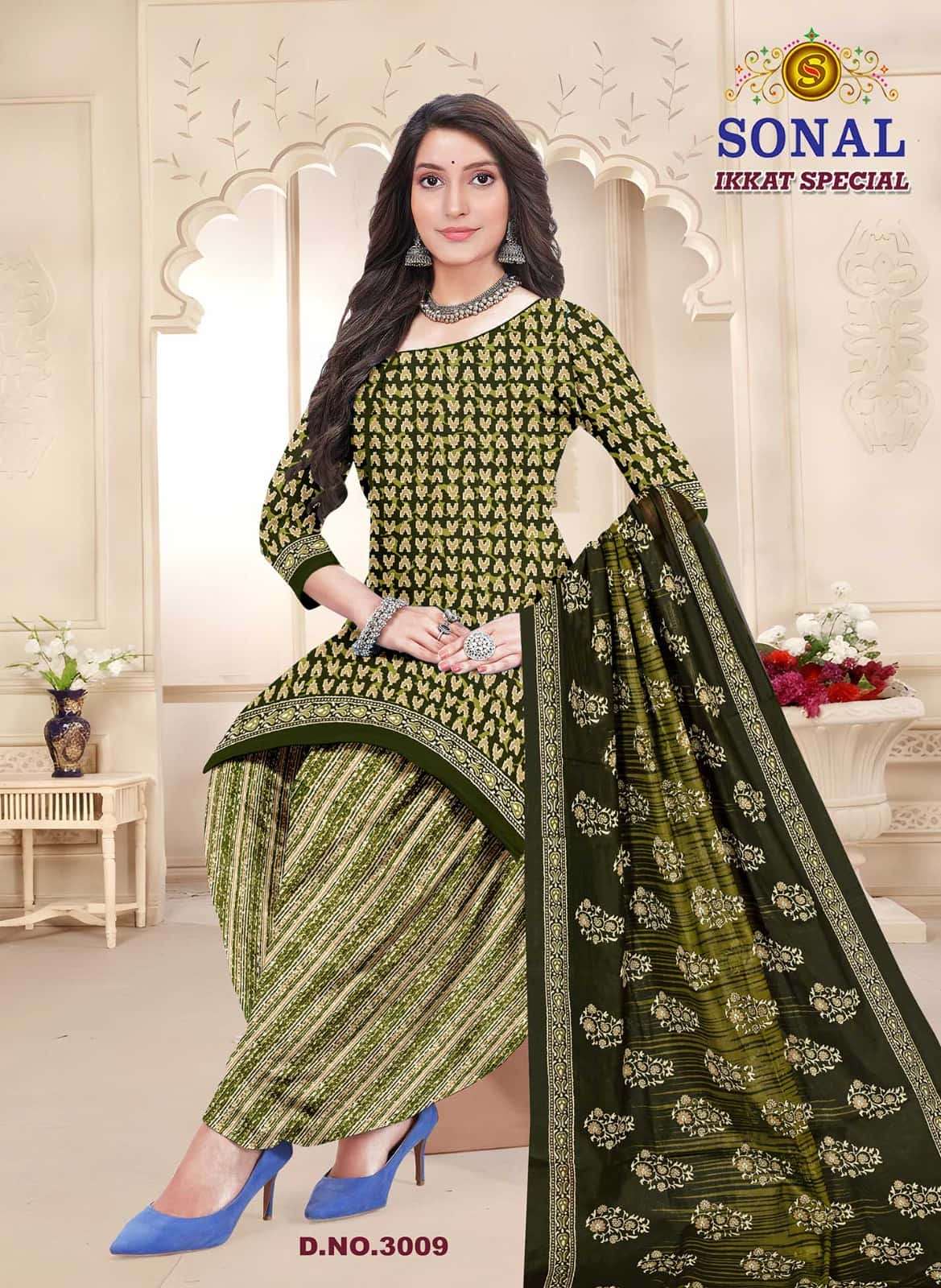 Sonal Textile Ikkat Special Vol 3 Pure Cotton Printed Suit Exporters view 3