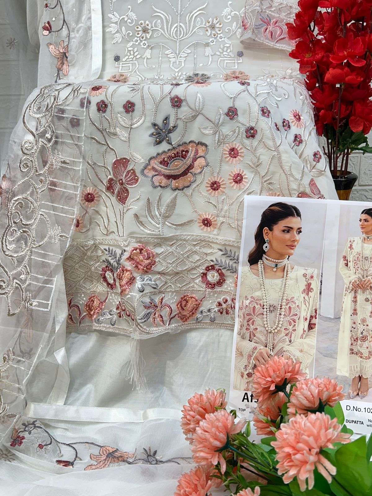 Zaha Afsara Vol 1 10280 Colors Designer Work Pakistani Dress view 8