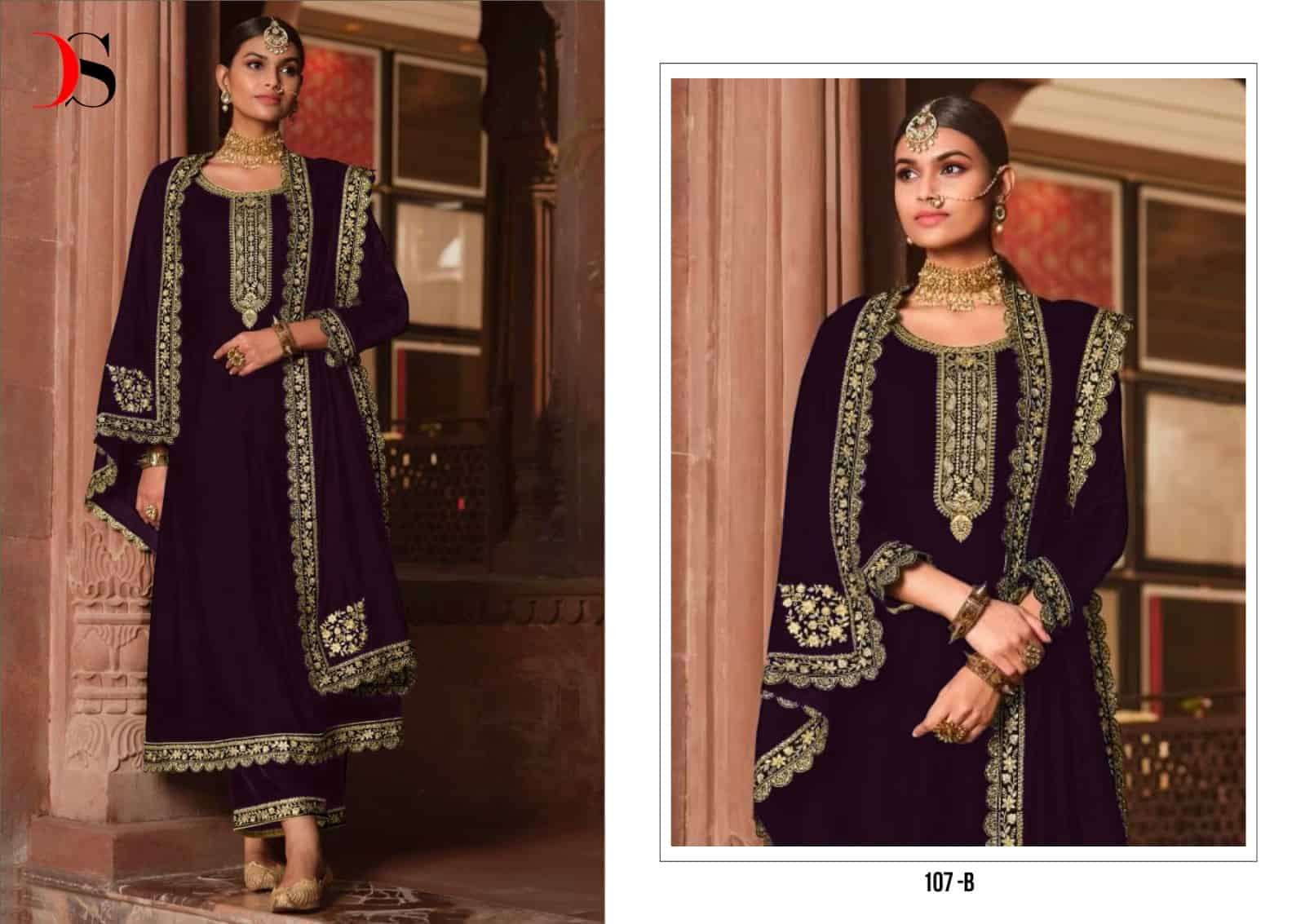 Deepsy Heavy Embroidered Velvet Salwar Suit