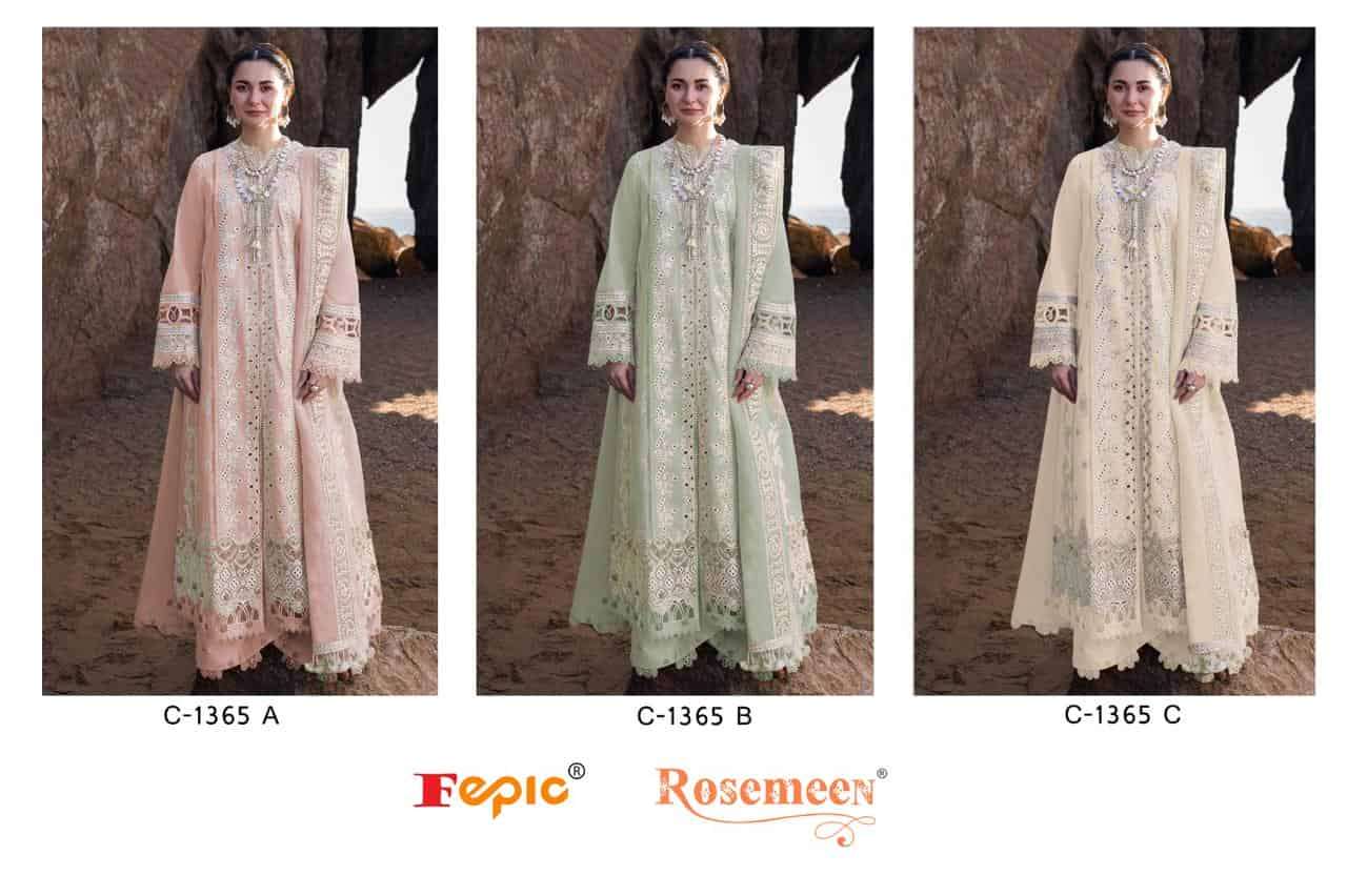 Fepic C 1365 Colors Festive Wear Style Exclusive Embroidered Designer Dress Wholesalers view 4
