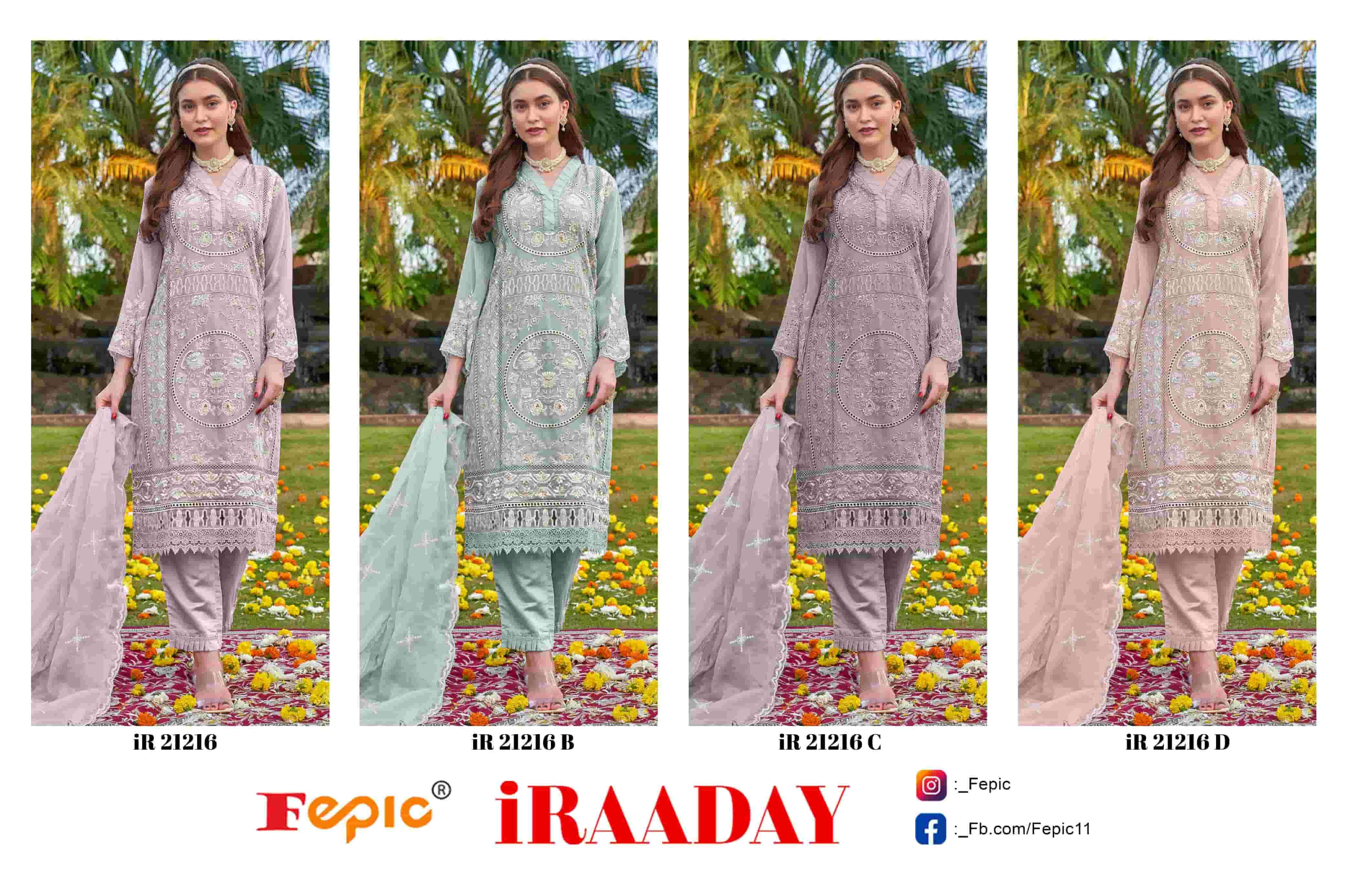 Fepic IR 21216 Colors Pakistani Heavy Designer Style Salwar Suit Wholesalers view 5