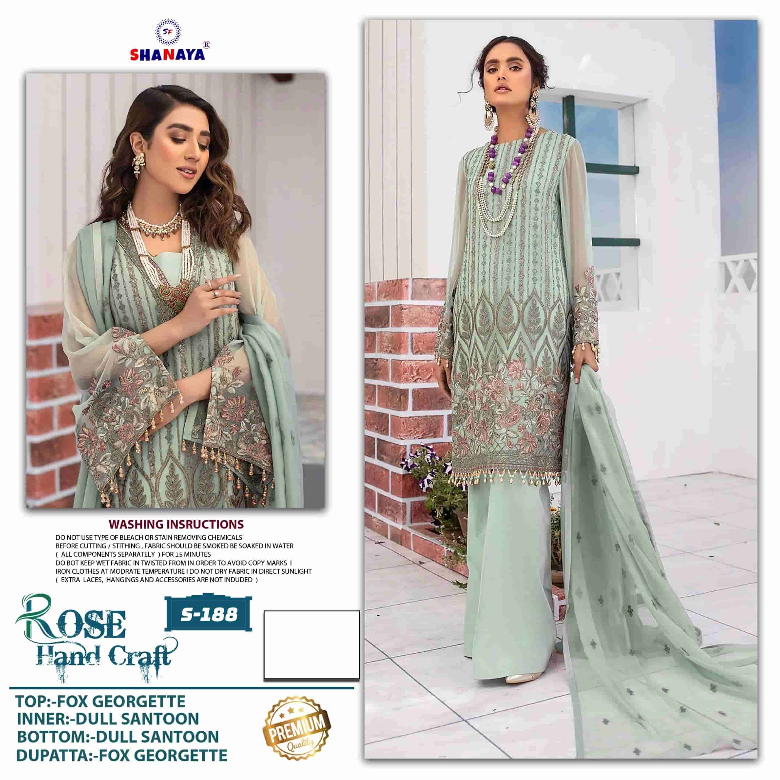 Shanaya S 188 Pakistani Style Designer Georgette Suit Ensemble view 2