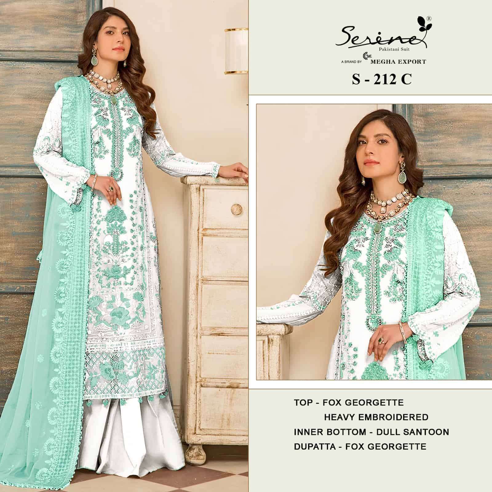 Megha Export S 212 Colors Fancy Designer Style Latest Pakistani Suit Wholesalers view 2