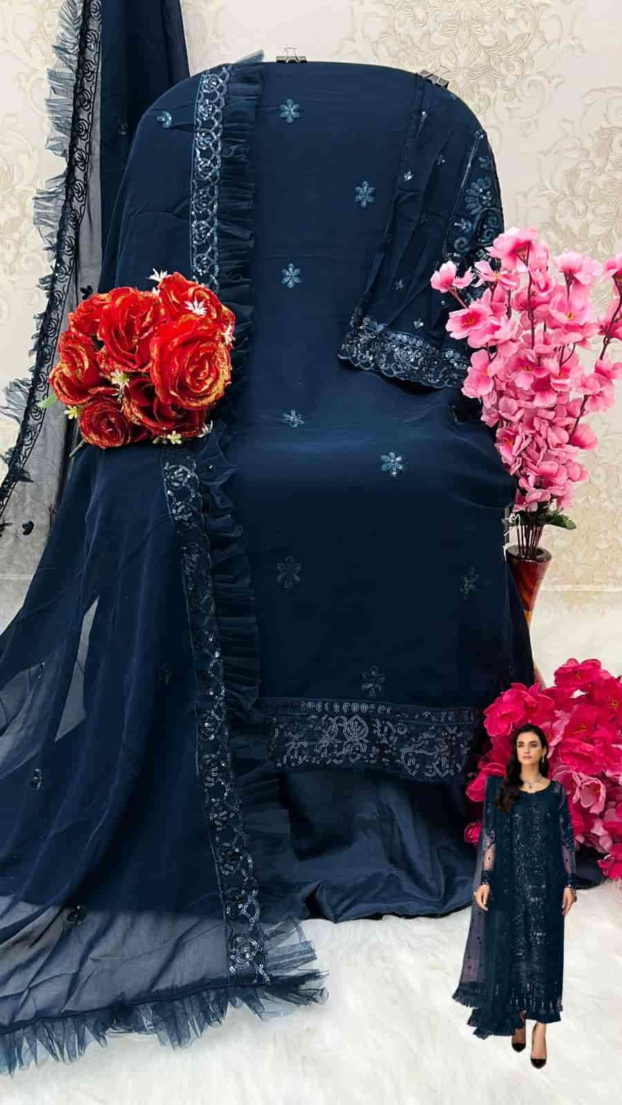 Shanaya Rose Hand Craft S 160 Colors Pakistani Party Wear Style Designer Suit Wholesalers view 13