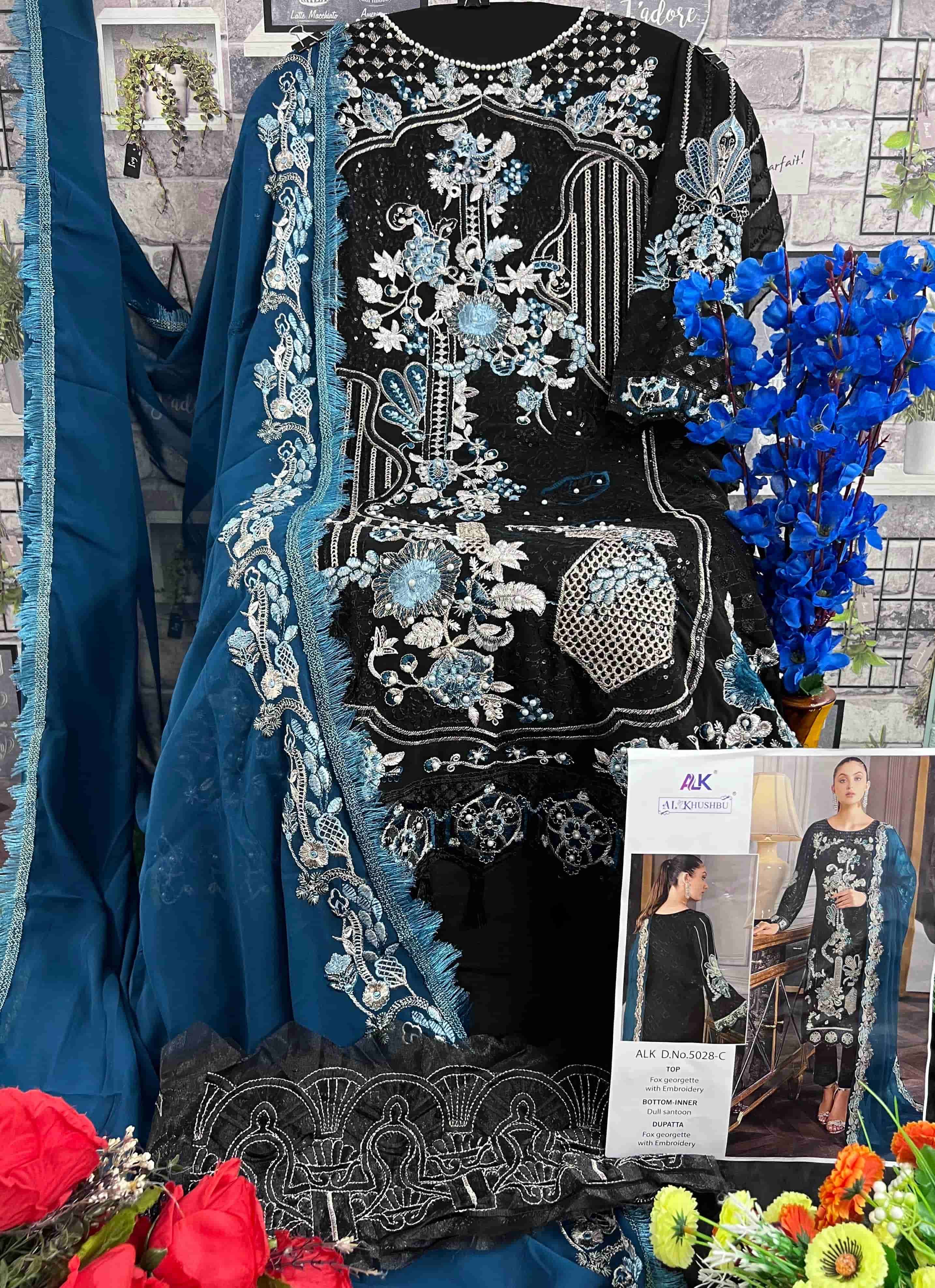 Al Khushbu 5028 Hits Colors Pakistani Fancy Designer Style Festive Wear Collection view 8