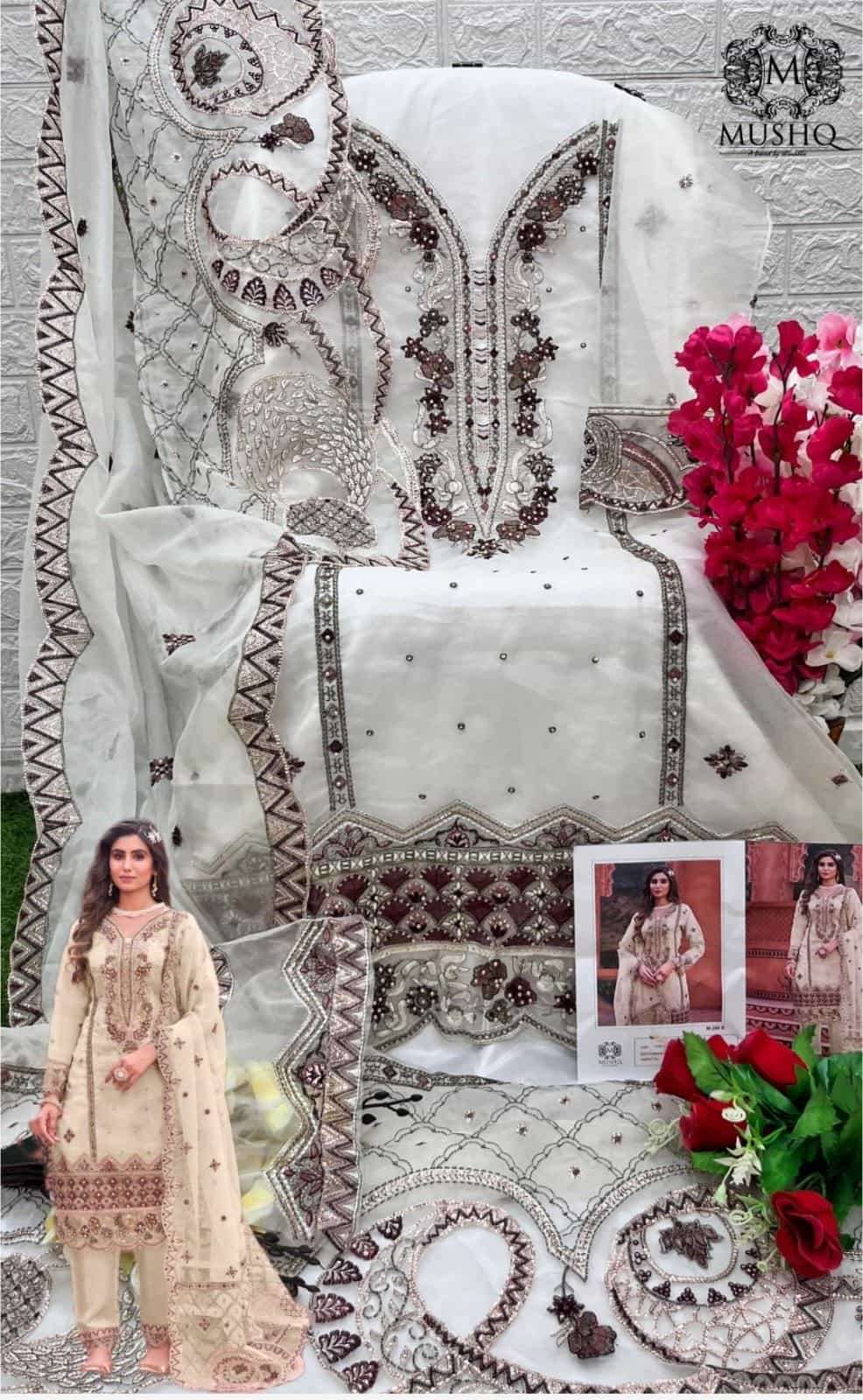 Mushq M 286 Colors Festive Wear Style Designer Pakistani Salwar Suit Wholesalers view 6