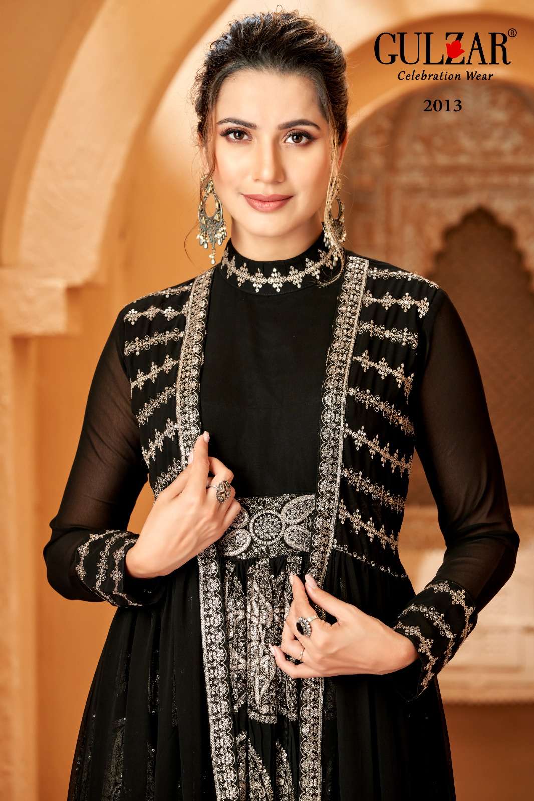 Gulzar Romaa 2011 To 2013 Partywear Style Indo Western Dress Latest Collection view 10