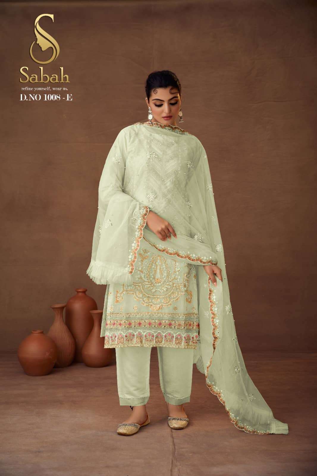 FK Fashion Hub Sabah Riya Exclusive organza readymade Suit view 13