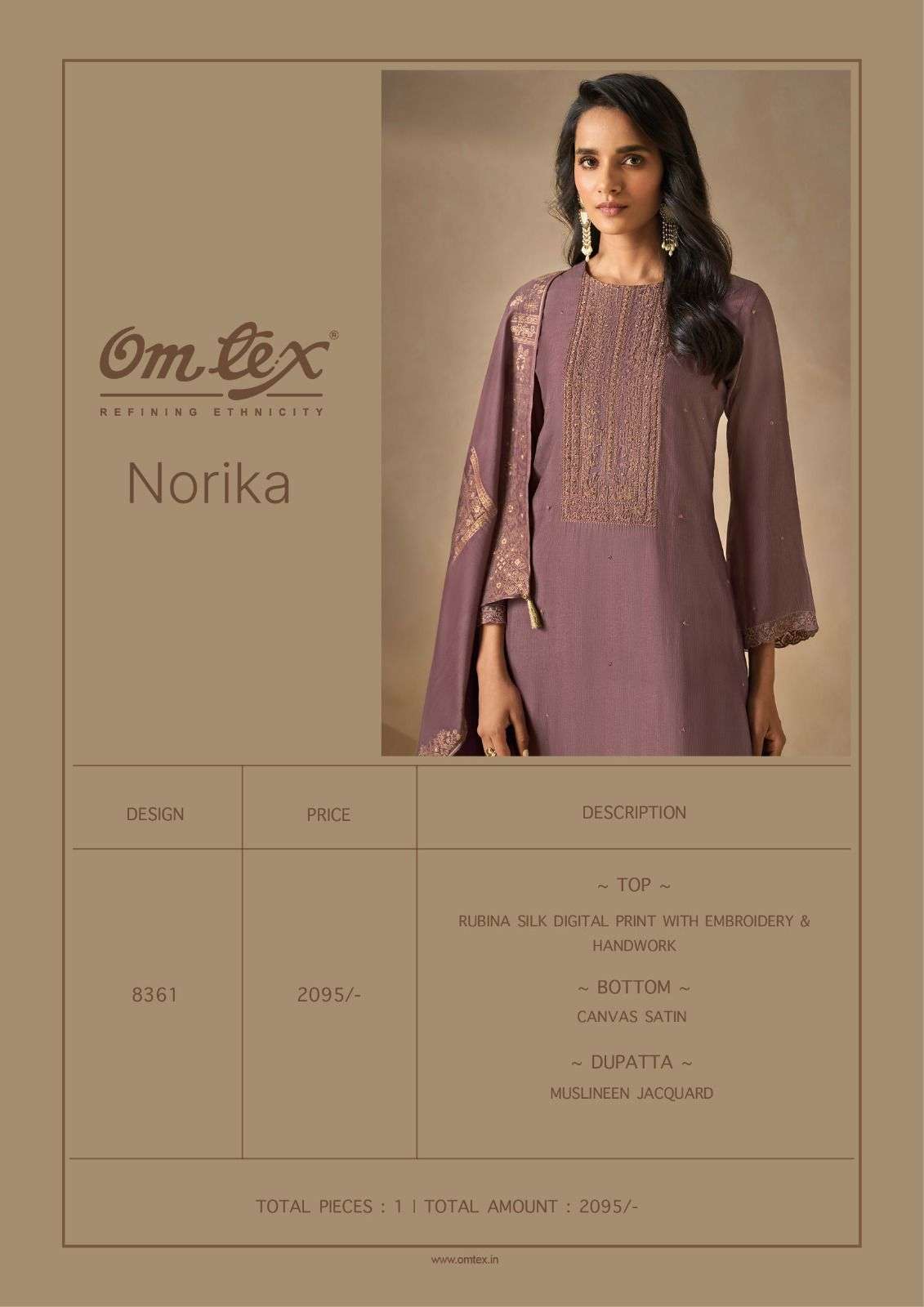 Omtex Norika Exclusive Silk Salwar Suit view 4
