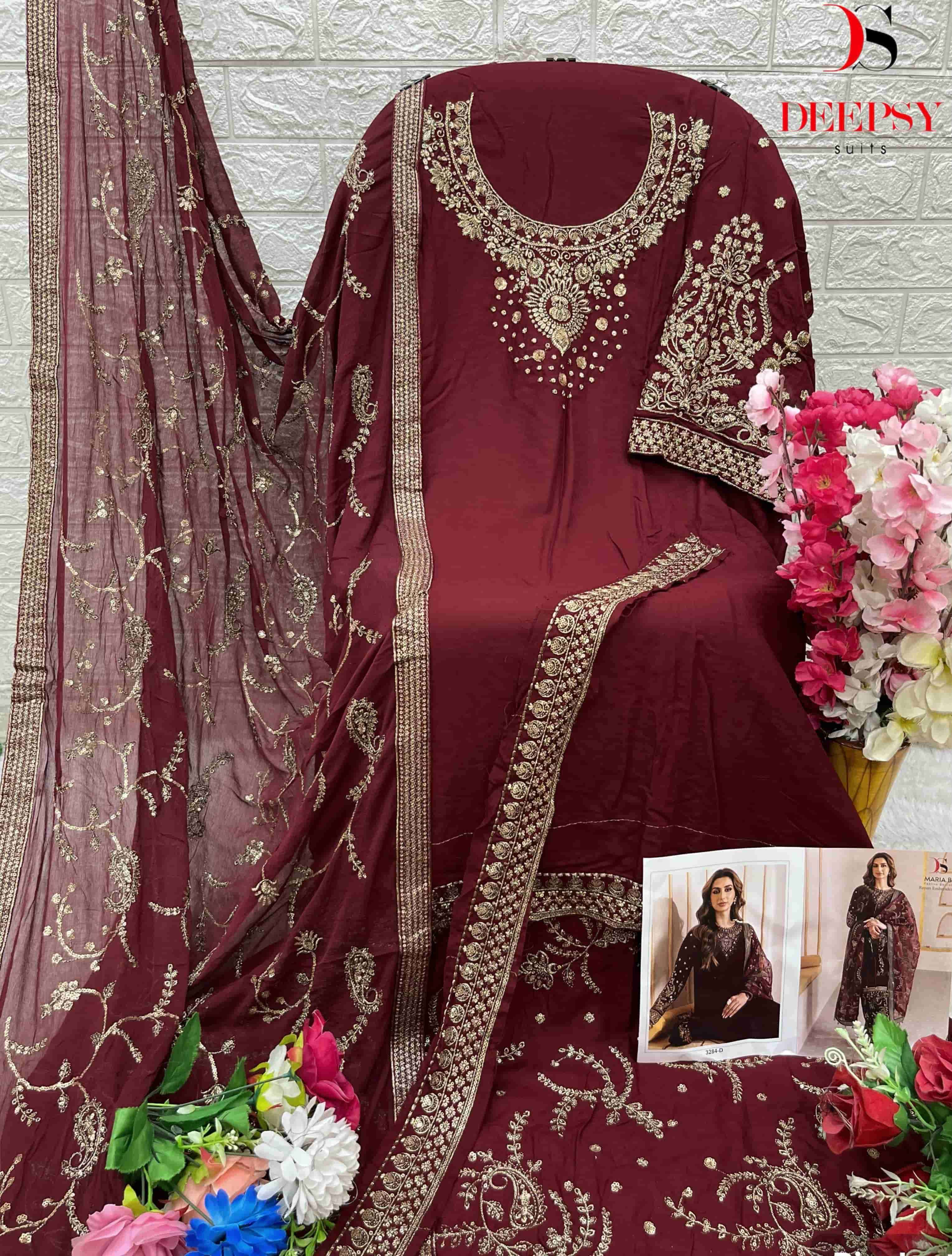 Deepsy Maria B Festive Embroidered Salwar Suit view 7