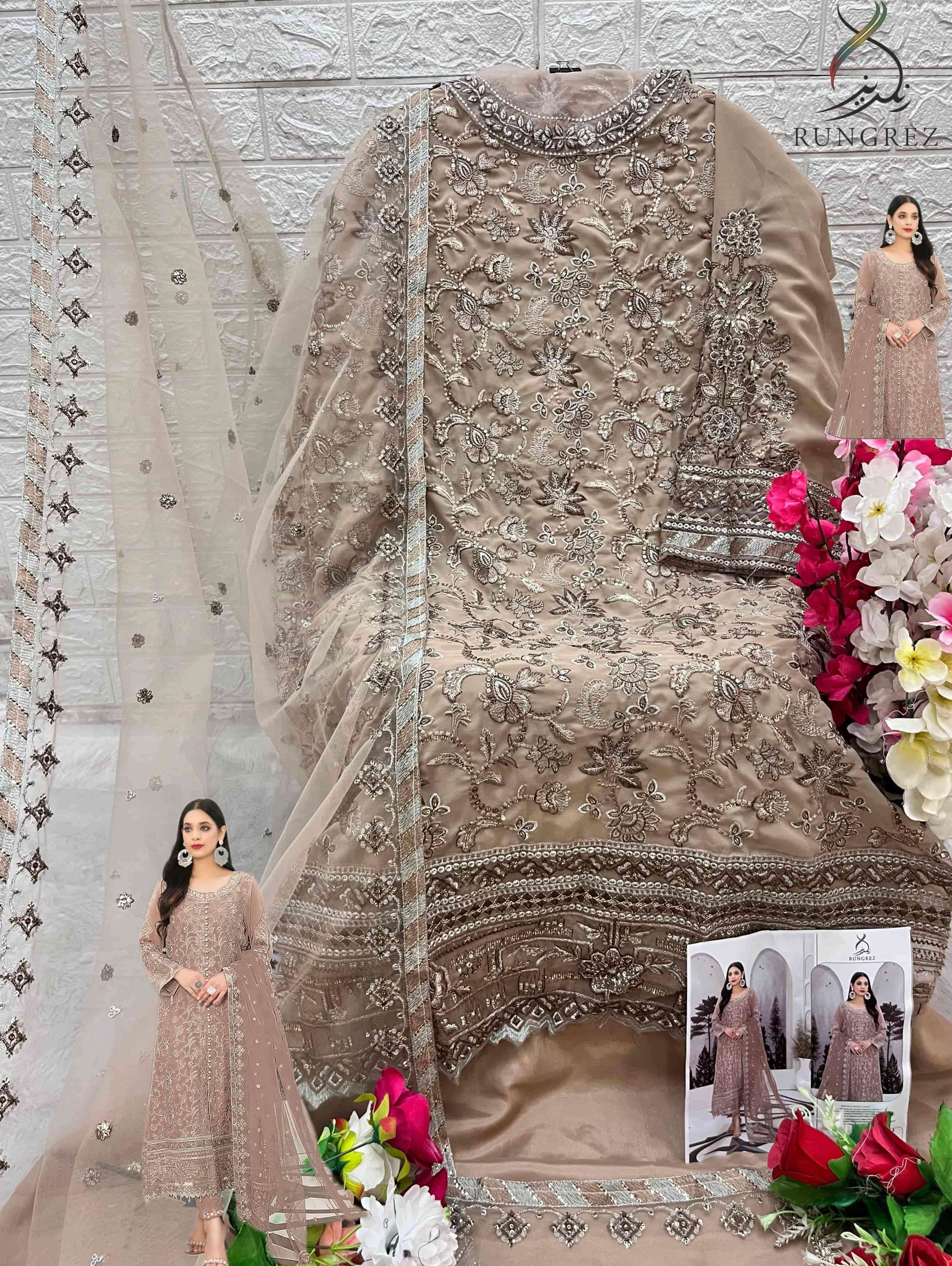 Rungrez 5016 C Pakistani Heavy Designer Suit view 2