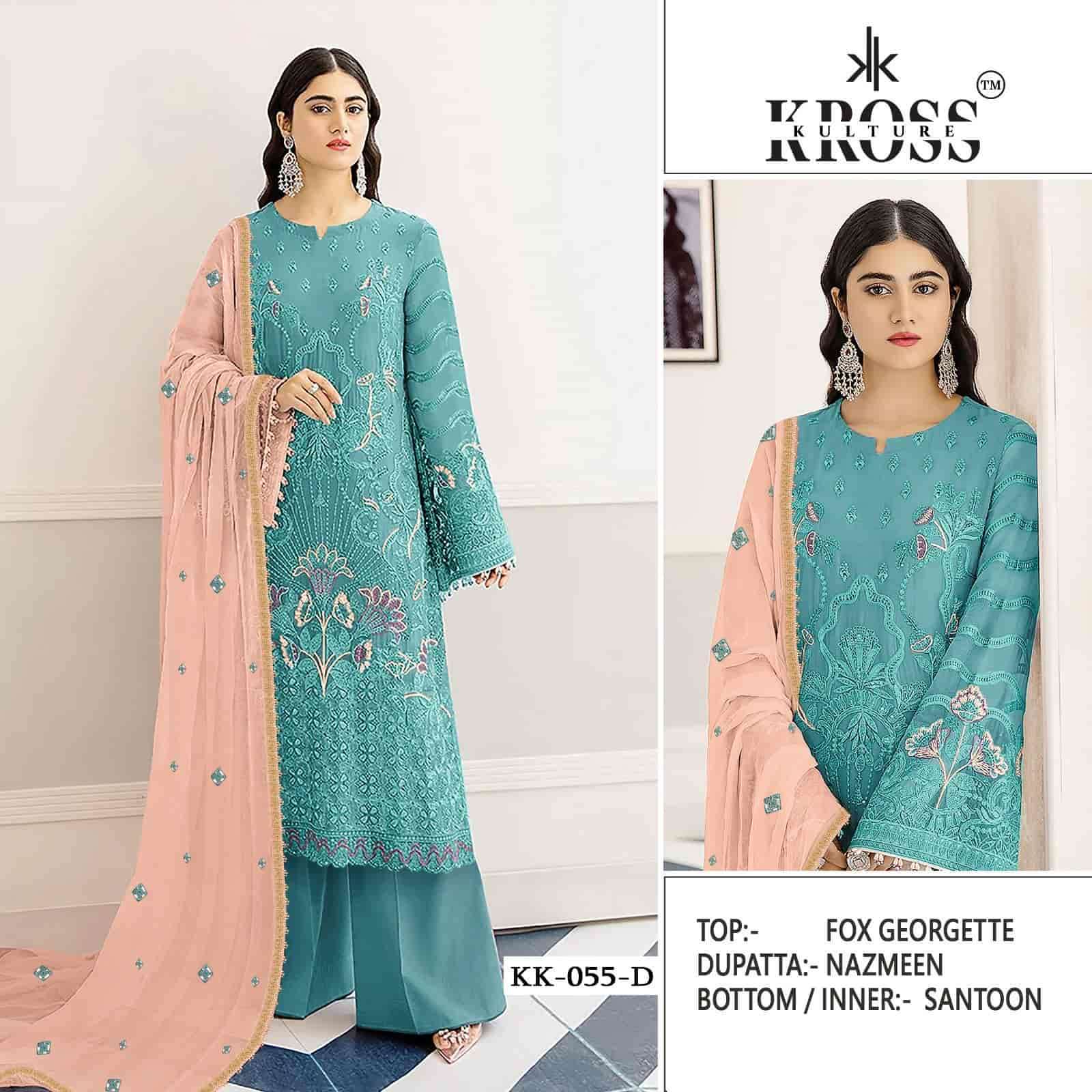 Kross Kulture KK 055 Colors Festive Wear Style Heavy Designs Pakistani Collection view 4