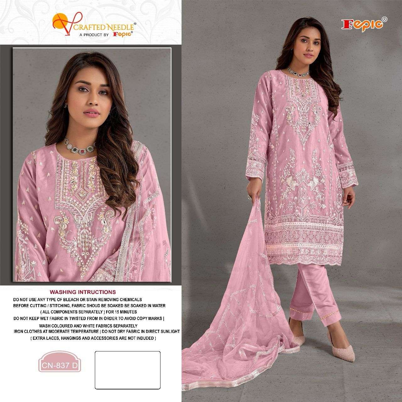Fepic Crafted Needle Designer Pakistani Salwar view 2