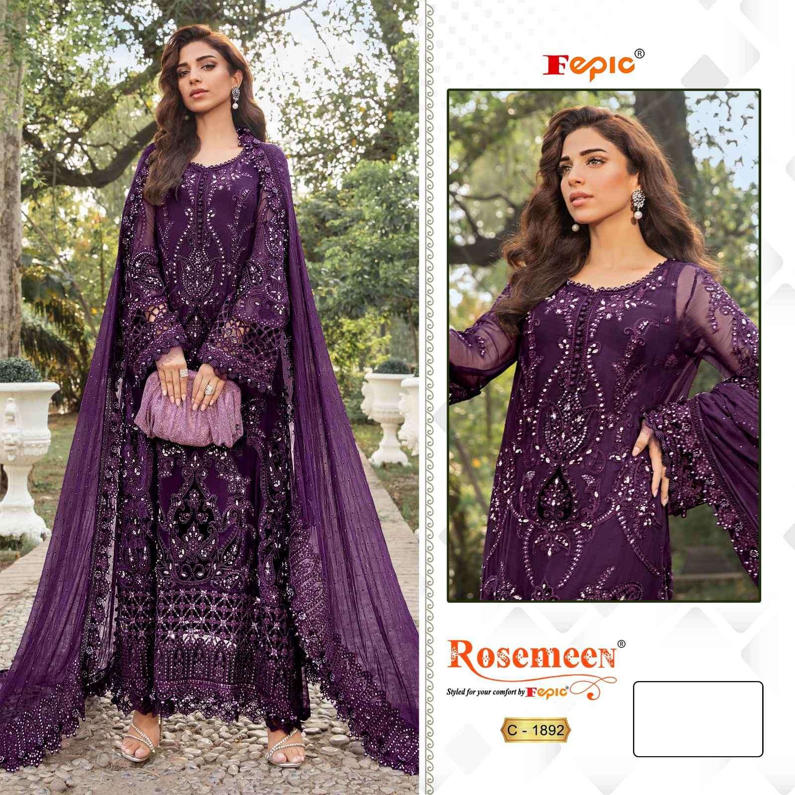 Fepic C 1892 Colors Heavy Embroidered Pakistani Suit Catalog Exporter view 2