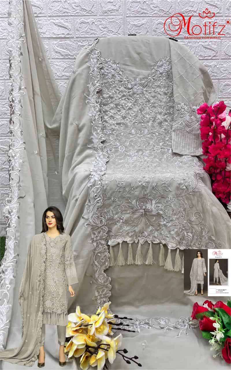 Motifz 417 Colors Festive Wear Style Designer Pakistani Salwar Suit Online Wholesalers view 13