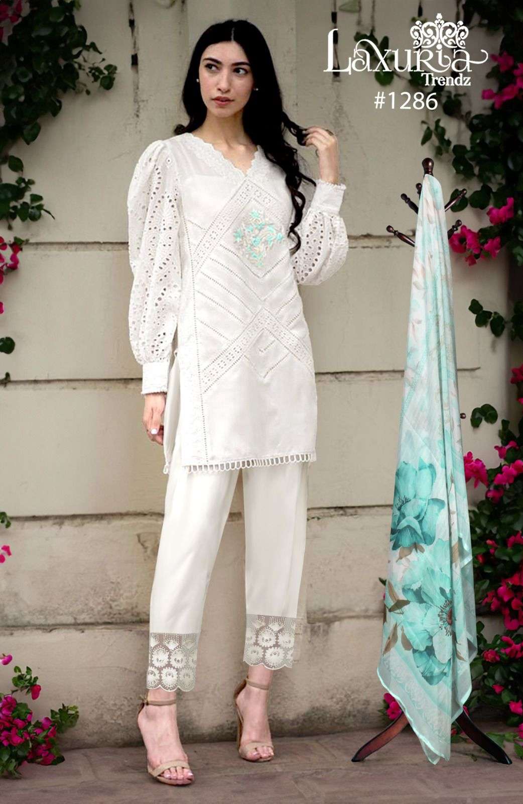 Laxuria Trends 1286 Readymade Fancy Pakistani 3 Piece Collection view 3