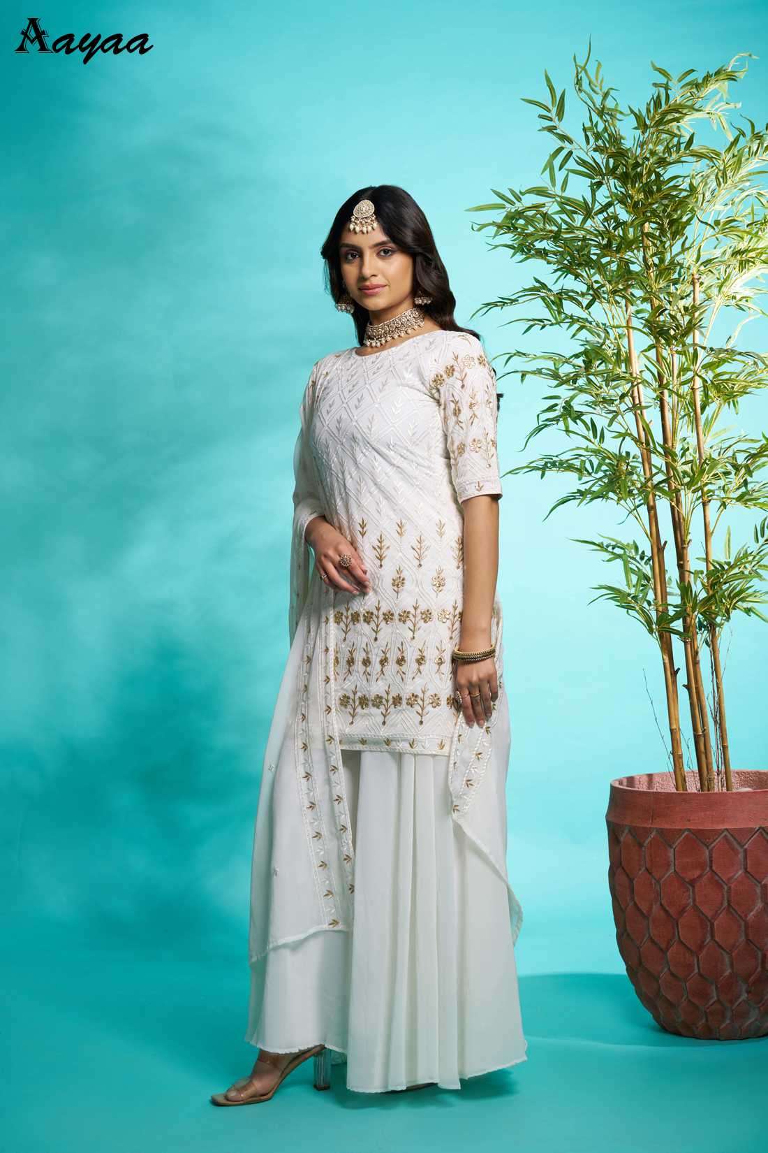Aayaa Vol-21 Faux Georgette Readymade Salwar Suit view 23