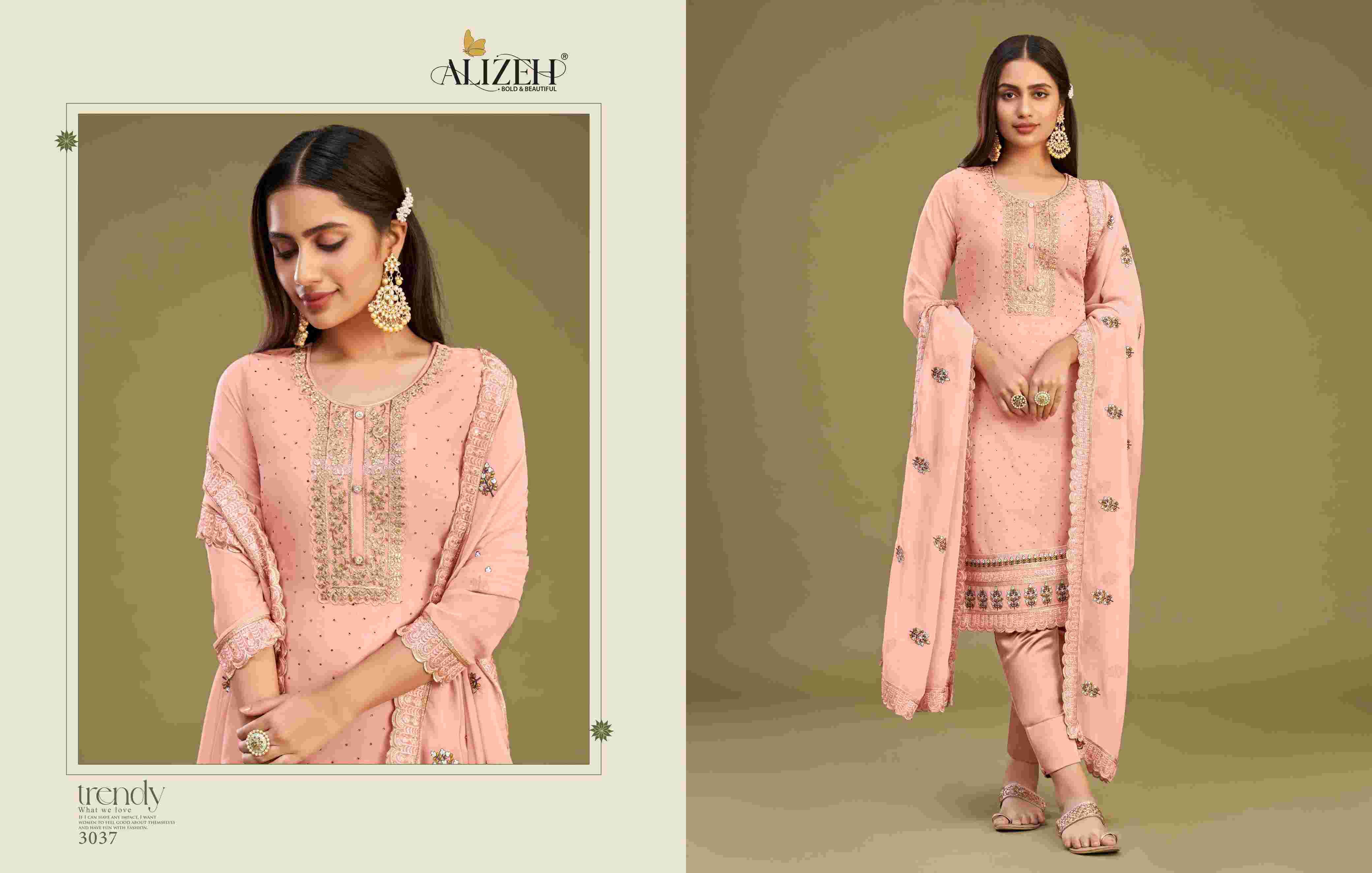 Alizeh Almora Vol 9 Festive Collection Georgette Designer Dress Exporters view 10