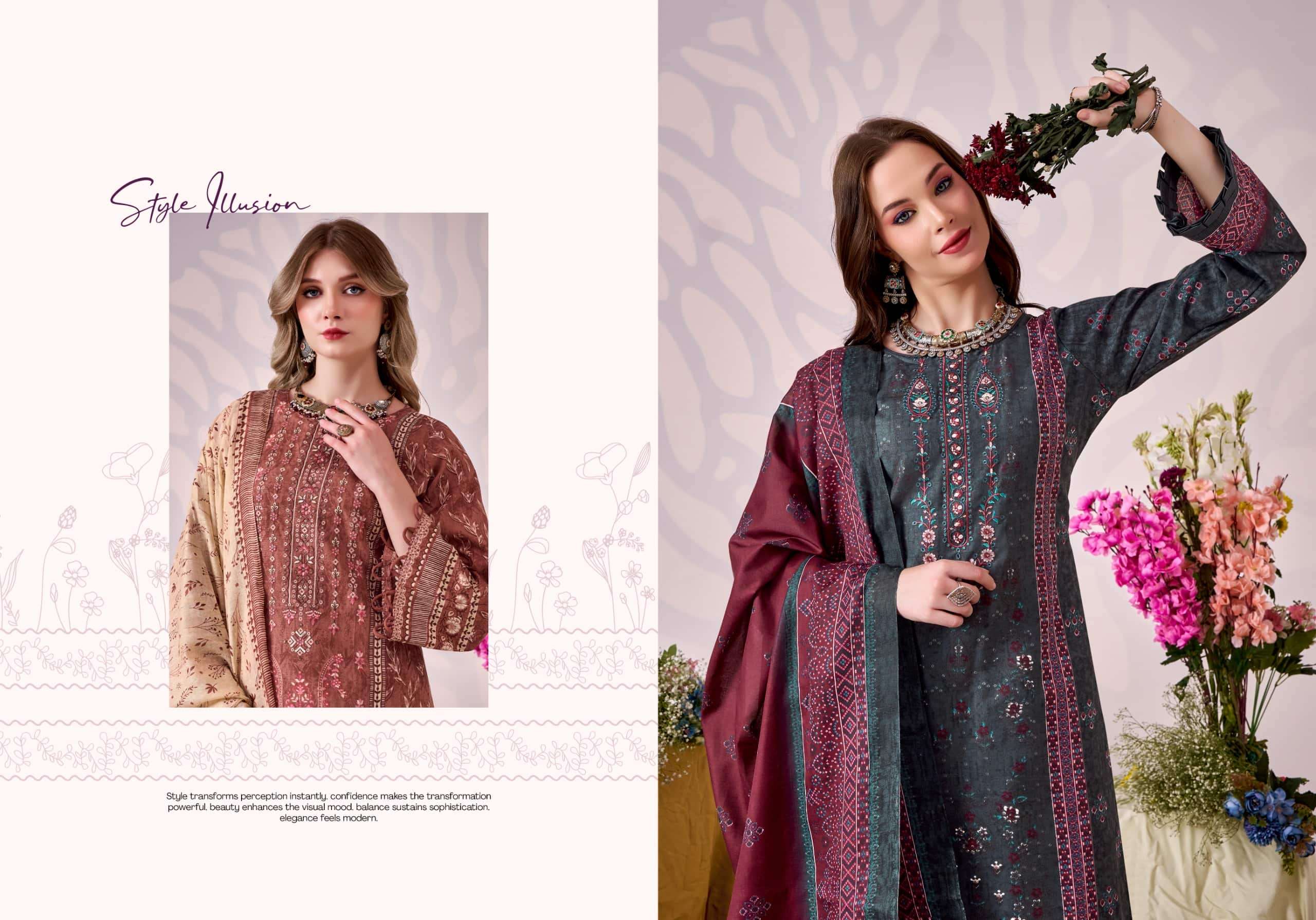 Romani Bin Kareem Vol 5 Printed Cotton Dress Material Catalog