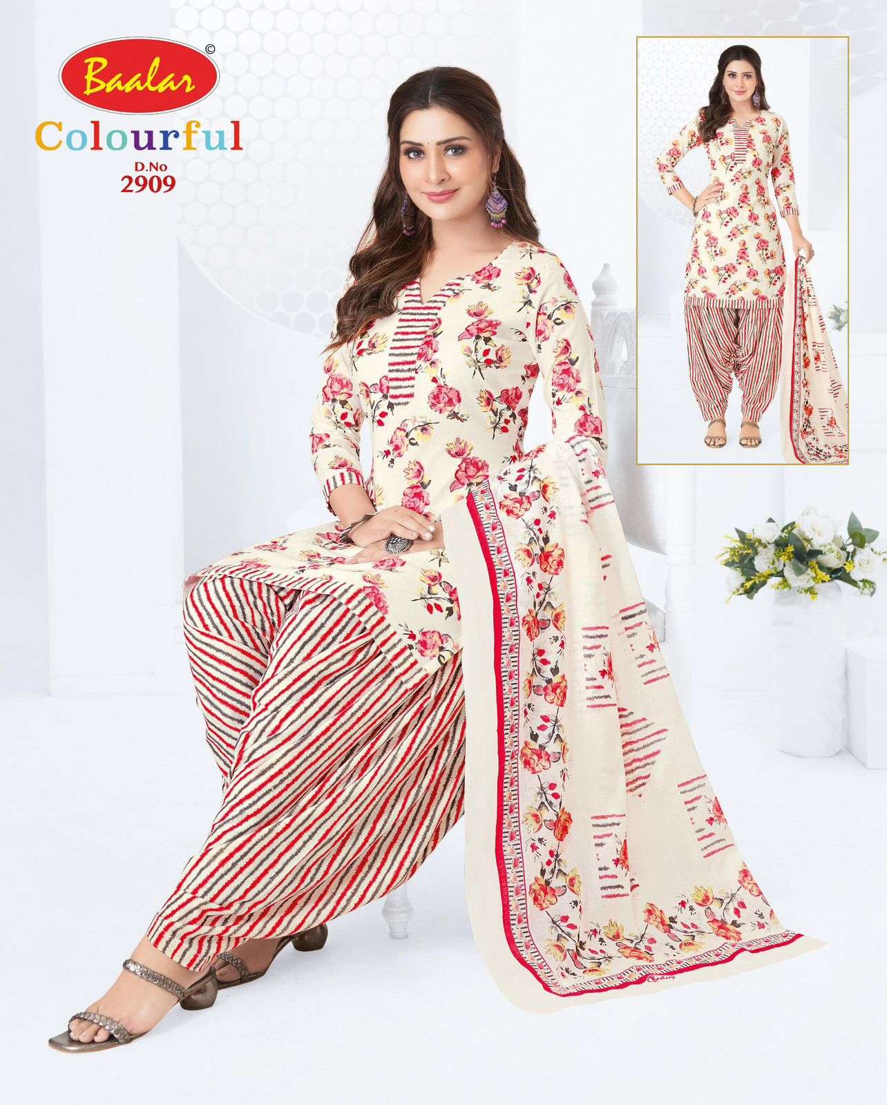 Baalar Colourful Vol 29 Unstitch Pure Cotton Suit view 40