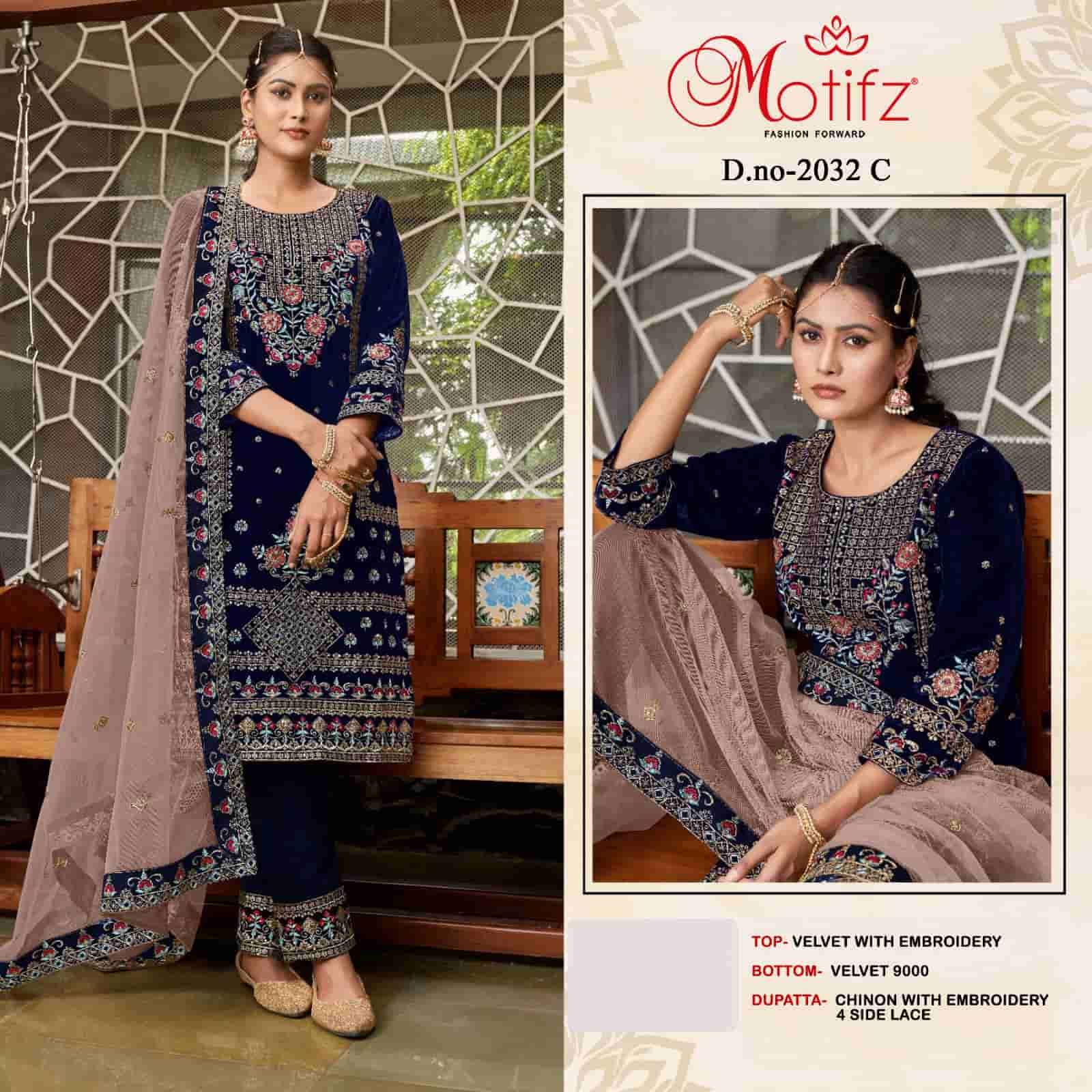 Motifz 2032 C Festive Wear Style Heavy Designer Velvet Collection