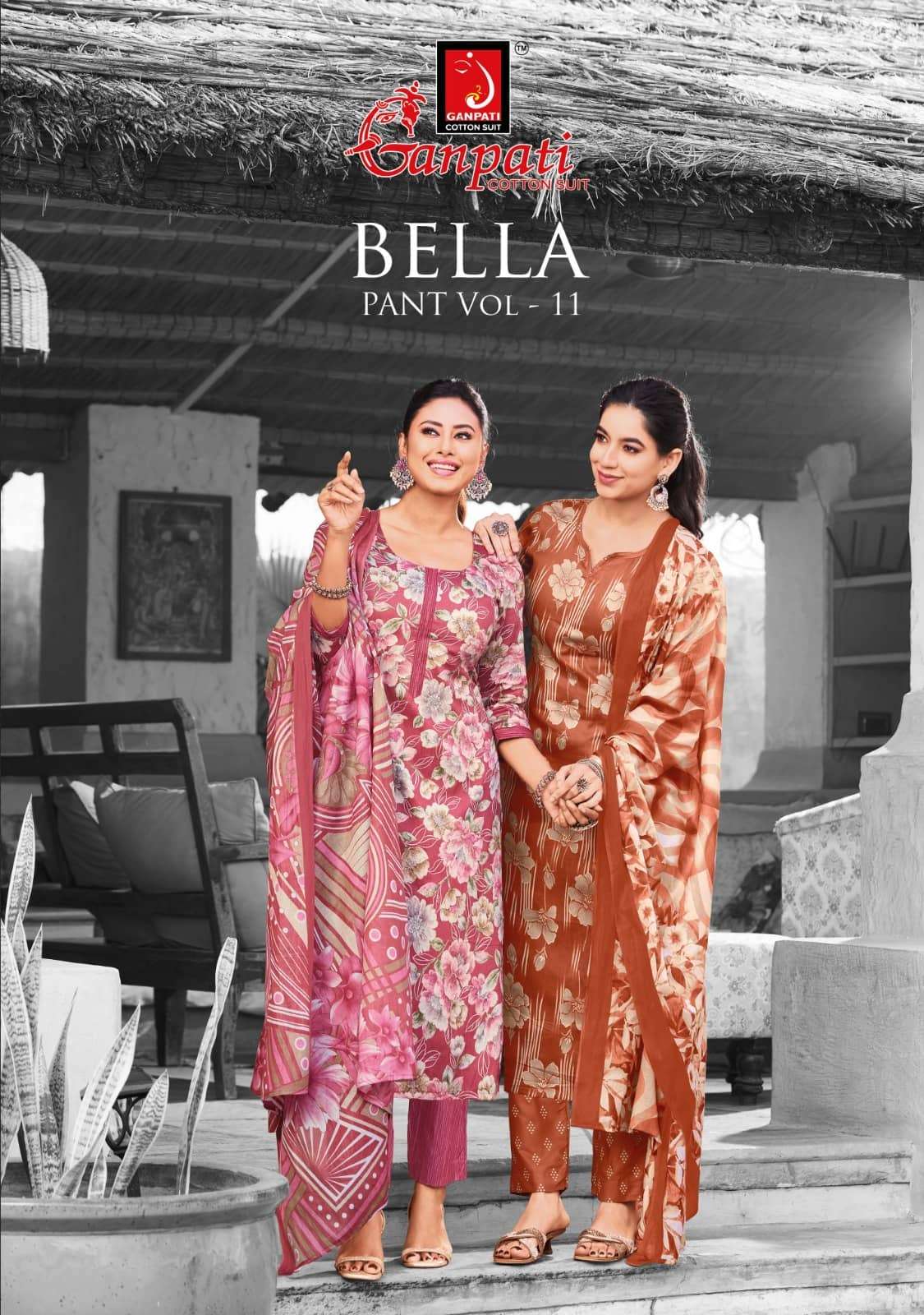 Ganpati Bella Vol 11 Premium Cotton Ladies Dress Exporters view 8