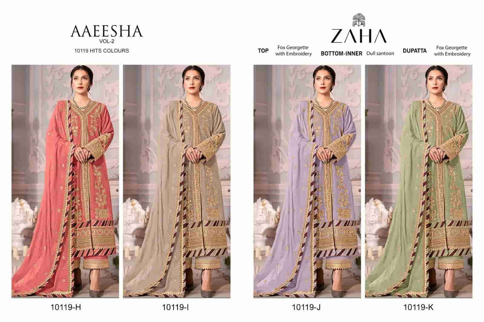 Zaha Aaeesha Vol 2 Embroidered Salwar Suit view 4