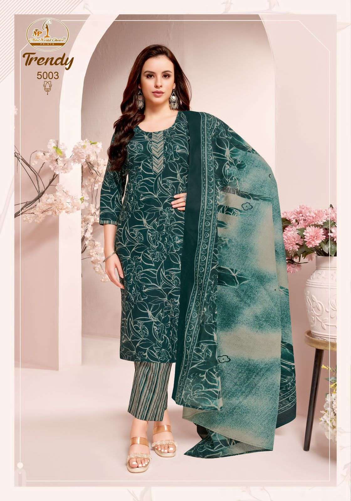 Miss World Choice Trendy Vol 5 Pure Cotton Dress view 9