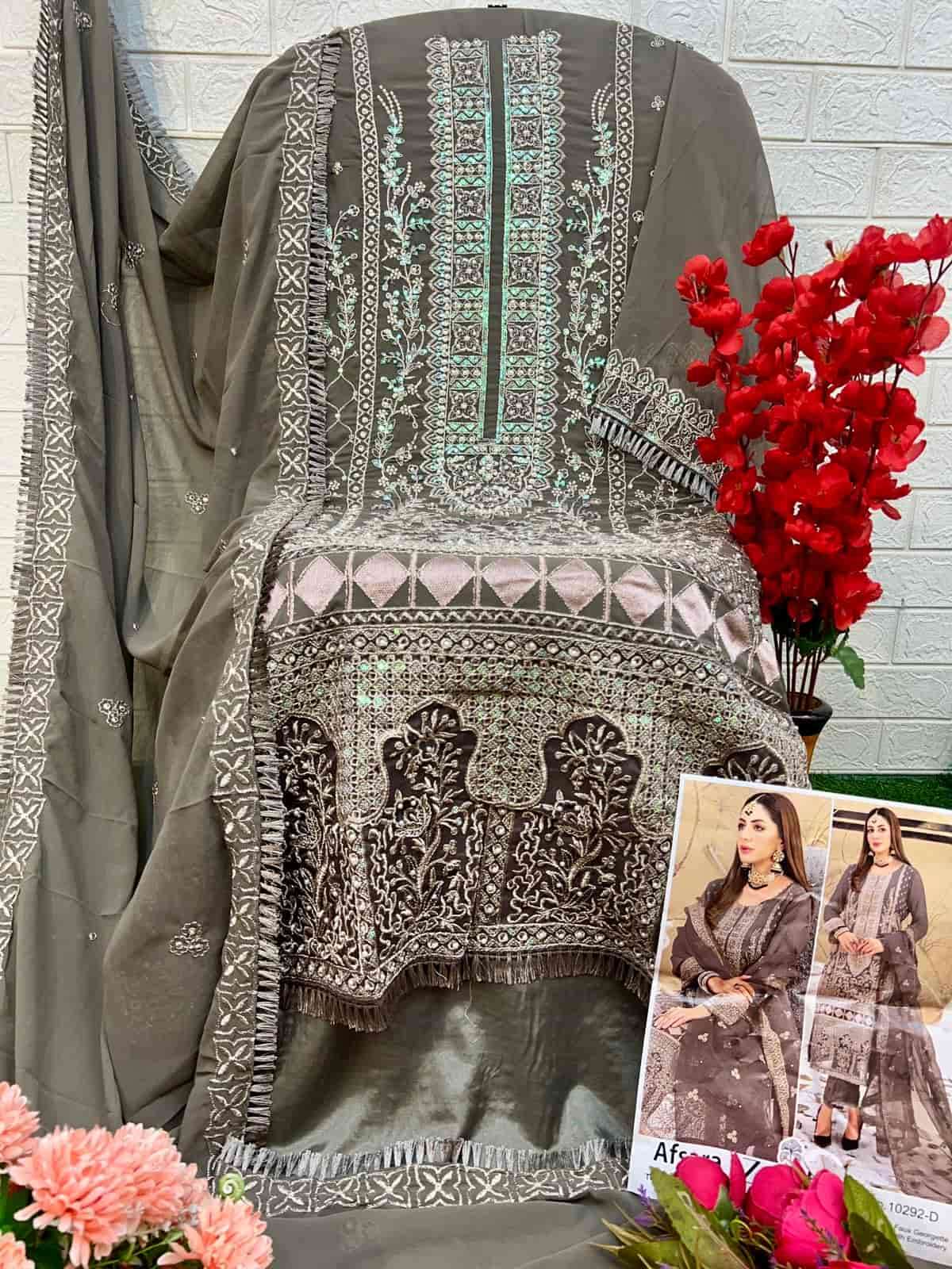 Zaha Afsara Vol 2 10292 Colors Pakistani Festive Designer Georgette Suit Wholesalers view 9