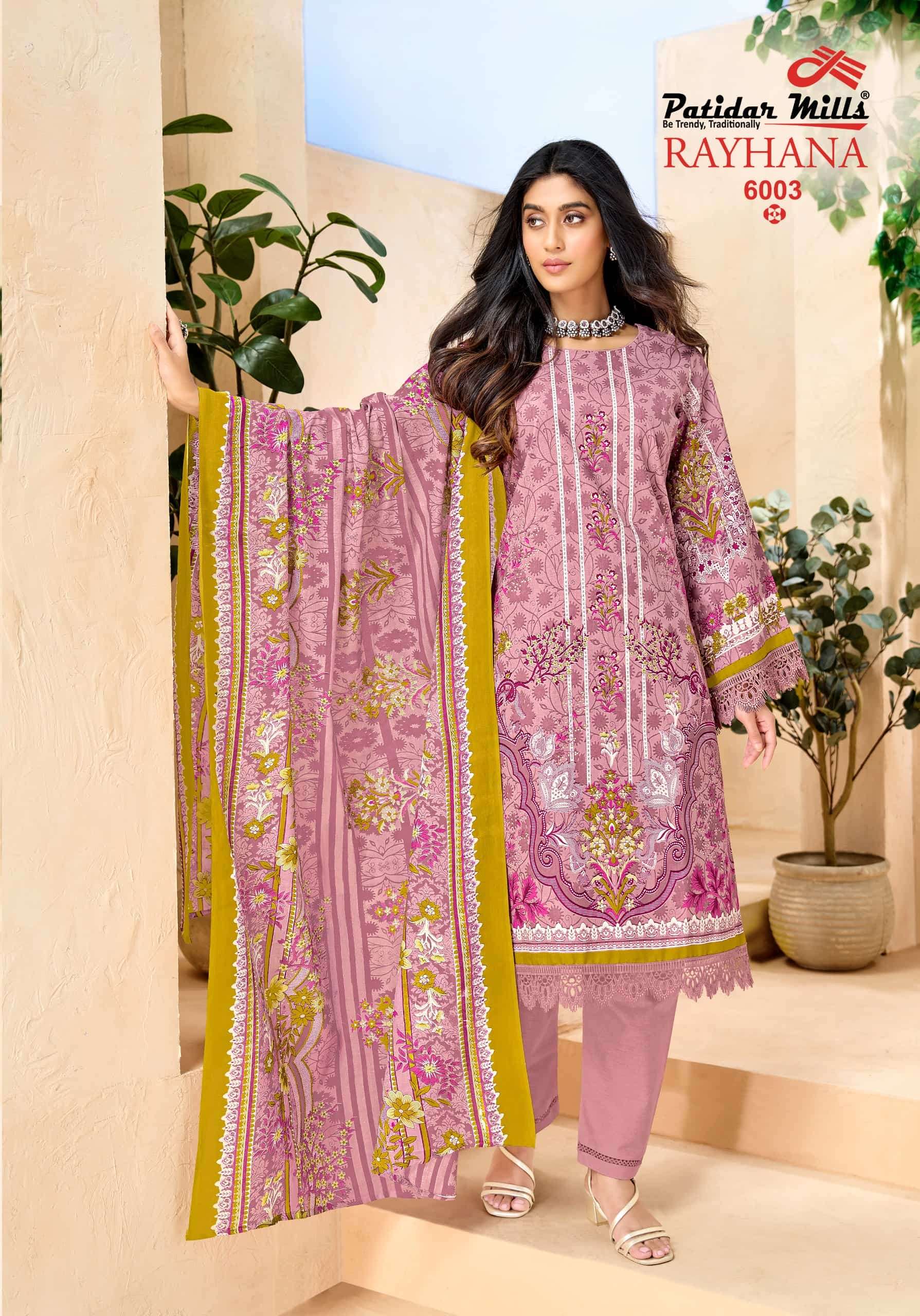 Patidar Mills Rayhana Vol 2 Fancy Cotton Dress Material Catalog view 7