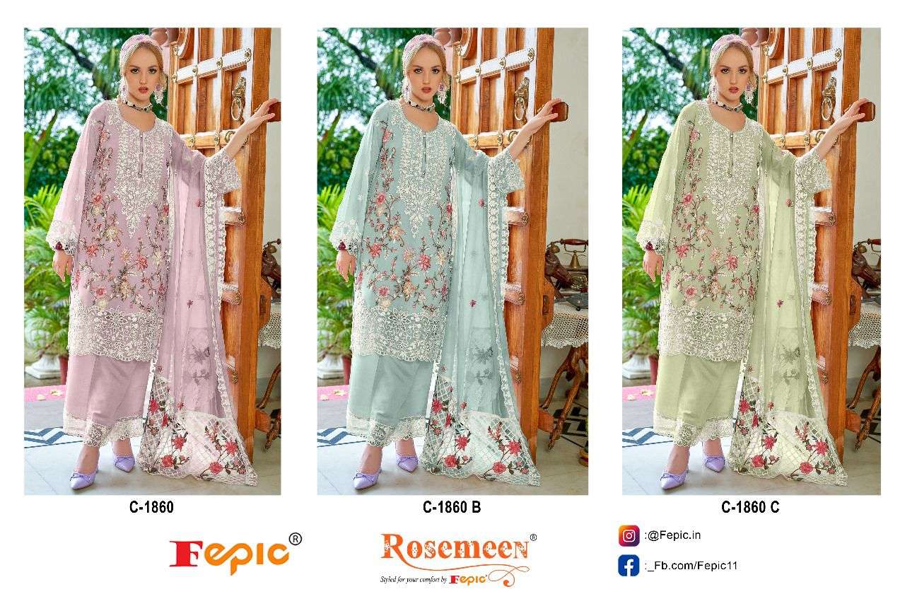 Fepic Rosemeen Embroidered Pakistani Salwar Suit view 3