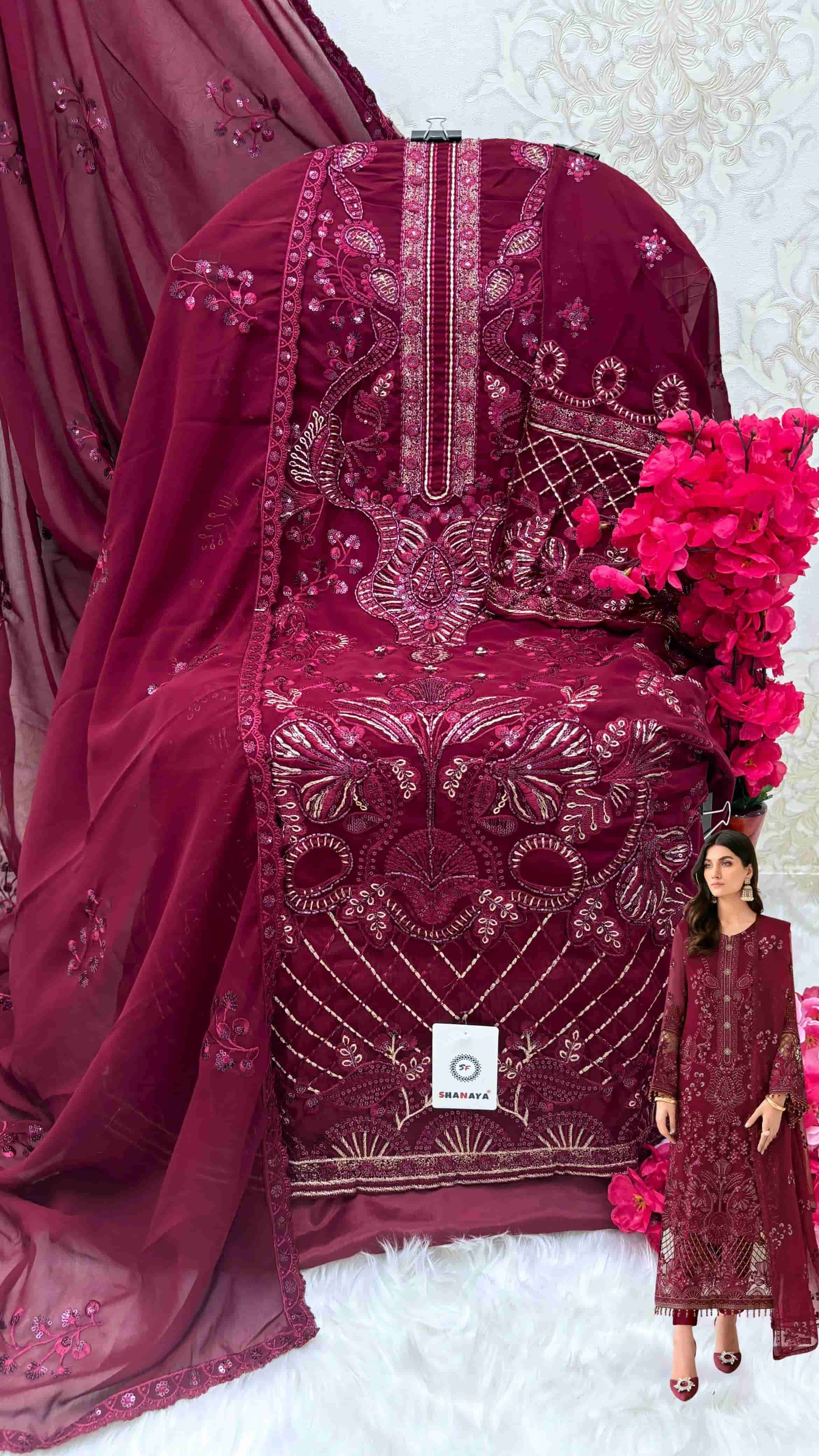 Shanaya S 170 Festive Unstitched Dress view 3