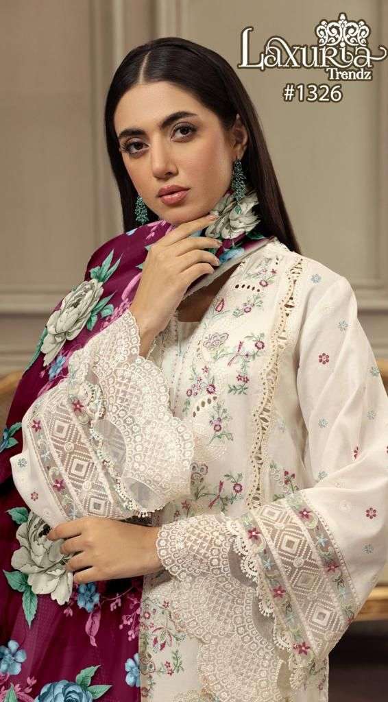 Laxuria Trends 1326 Fancy Designer Style Pakistani Readymade Suit Exporters view 3