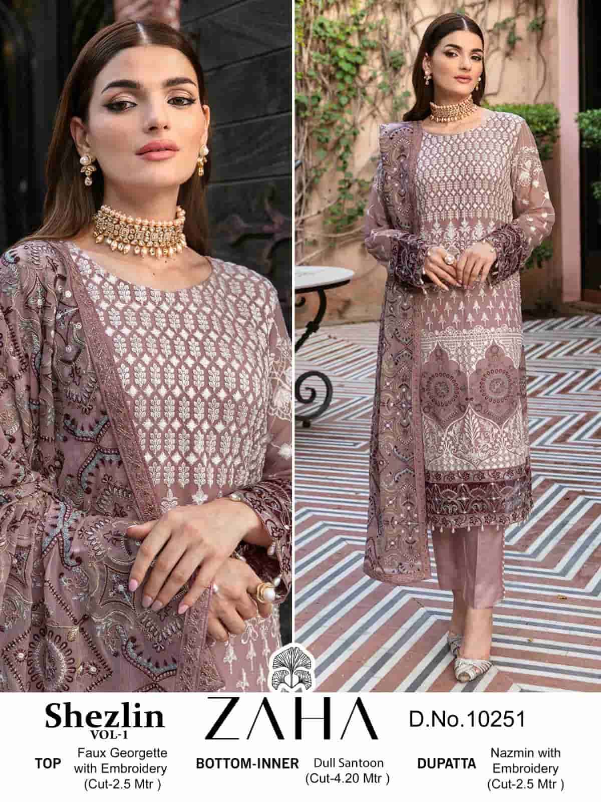 Zaha 10251 Designer Pakistani Salwar Suit view 3