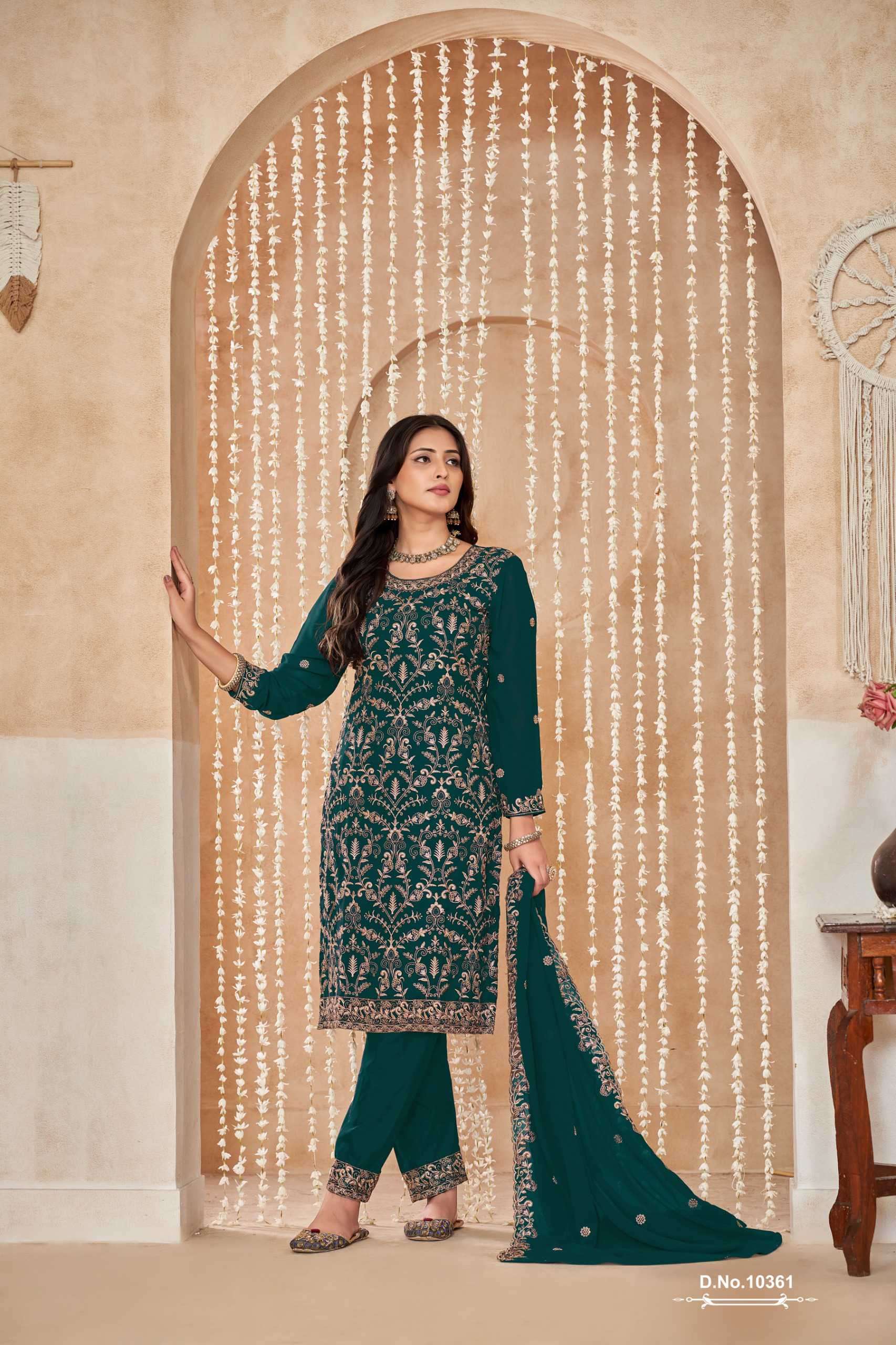 Anjubaa Vol 36 10361 To 10365 Designer Work Georgette Suit view 10