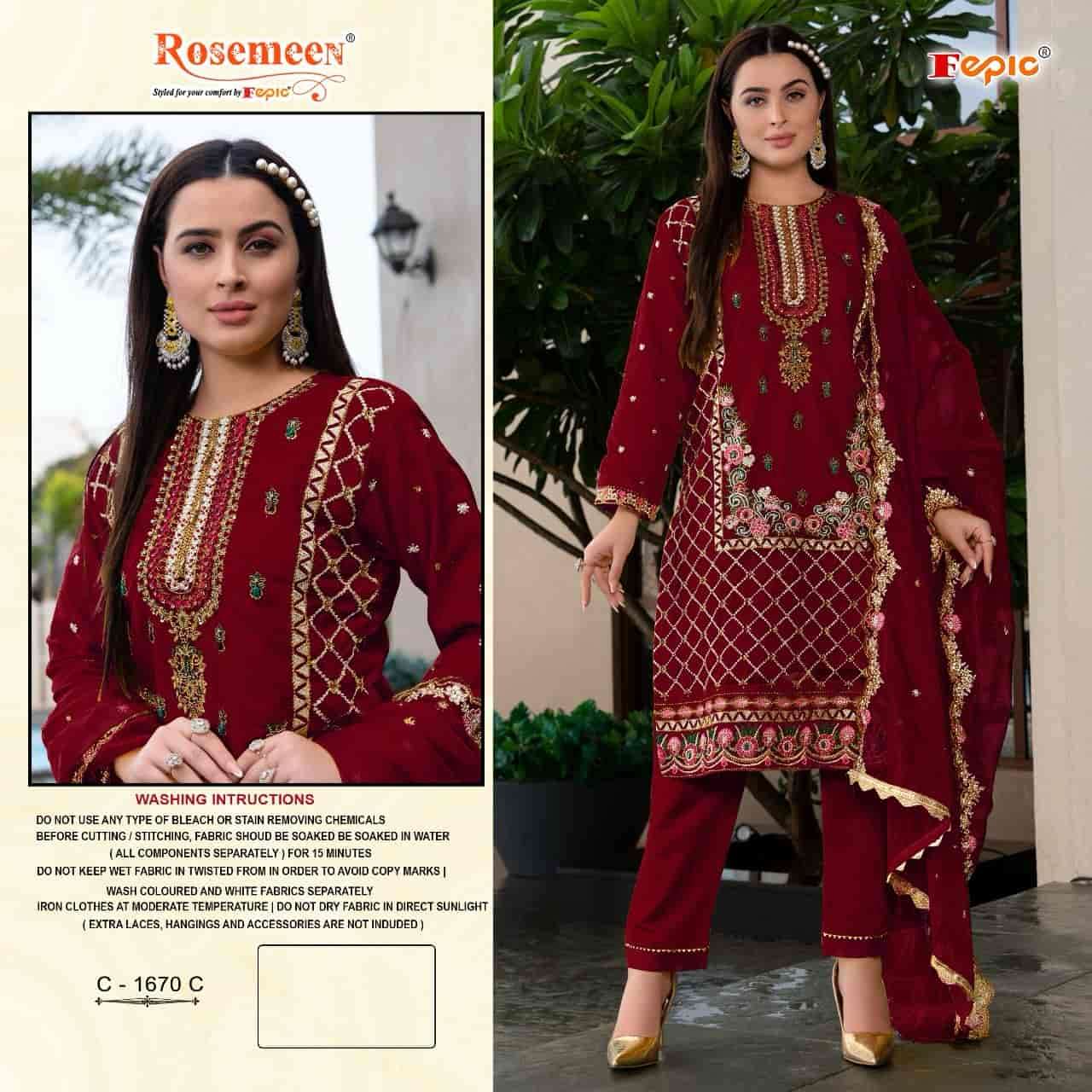 Fepic C 1670 Colors Exclusive Heavy Designer Style Pakistani Festive Wear Collection view 4