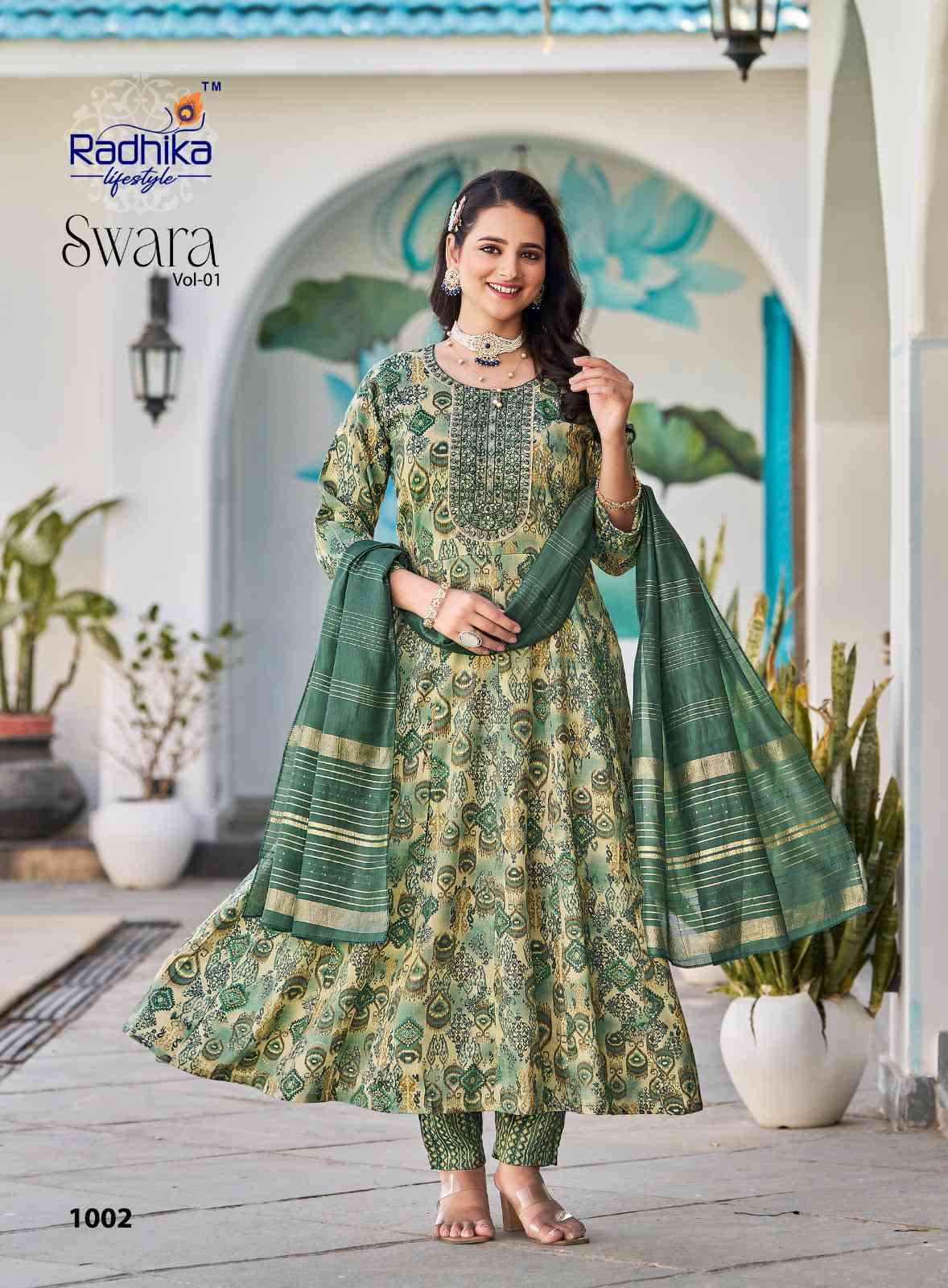 Radhika Swara Fancy Anarkali 3-Piece Suit view 7