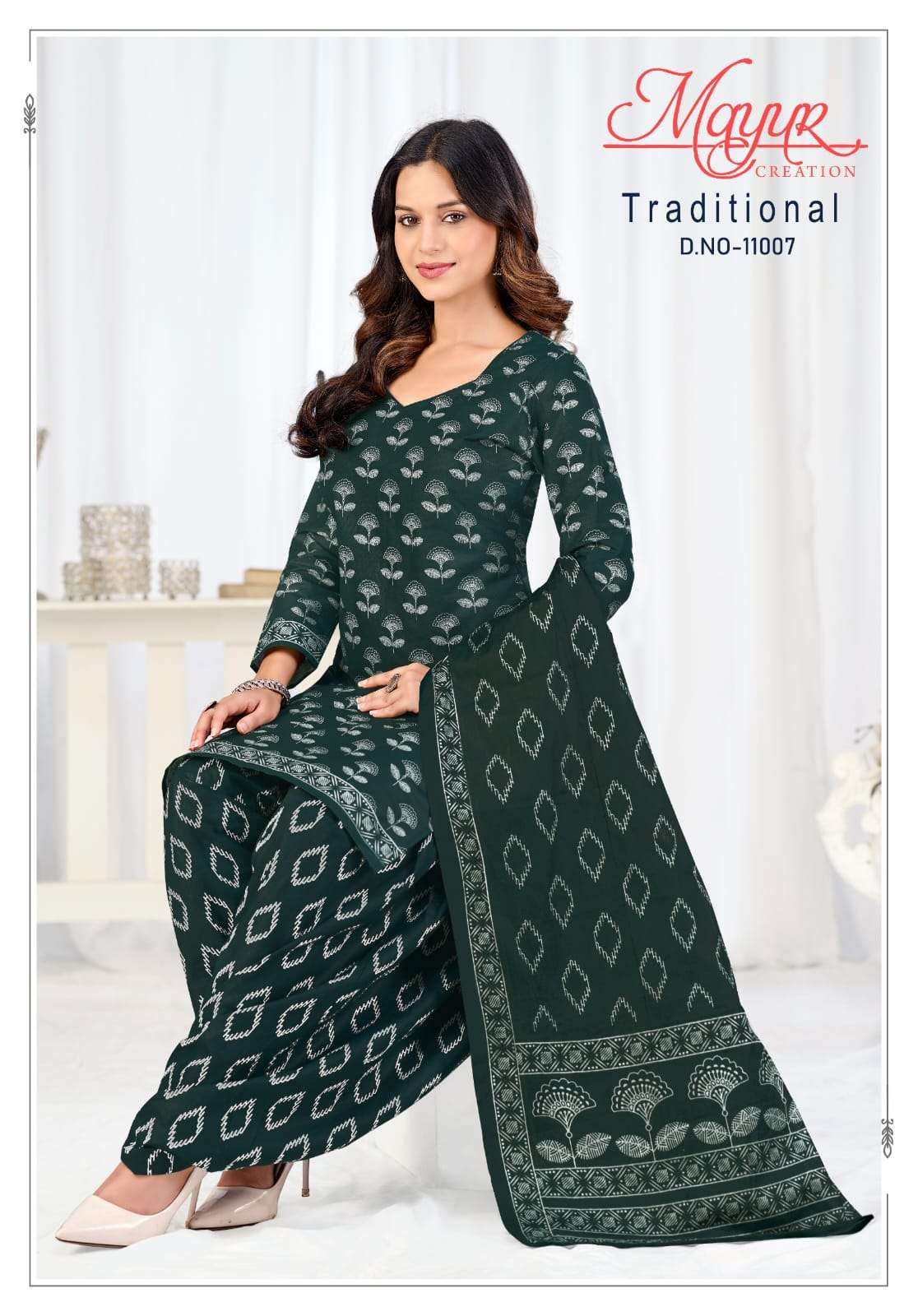 Mayur Traditional Pure Cotton Dress Material view 12