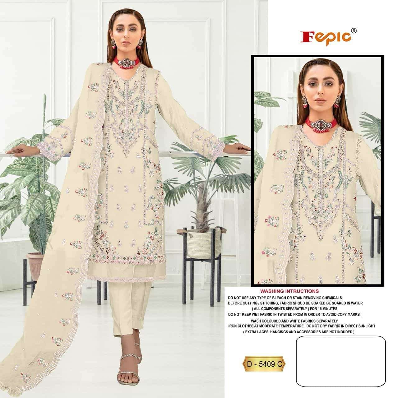 Fepic D 5409 Colors Pakistani Designer Style Festive Wear Salwar Suit Online view 4