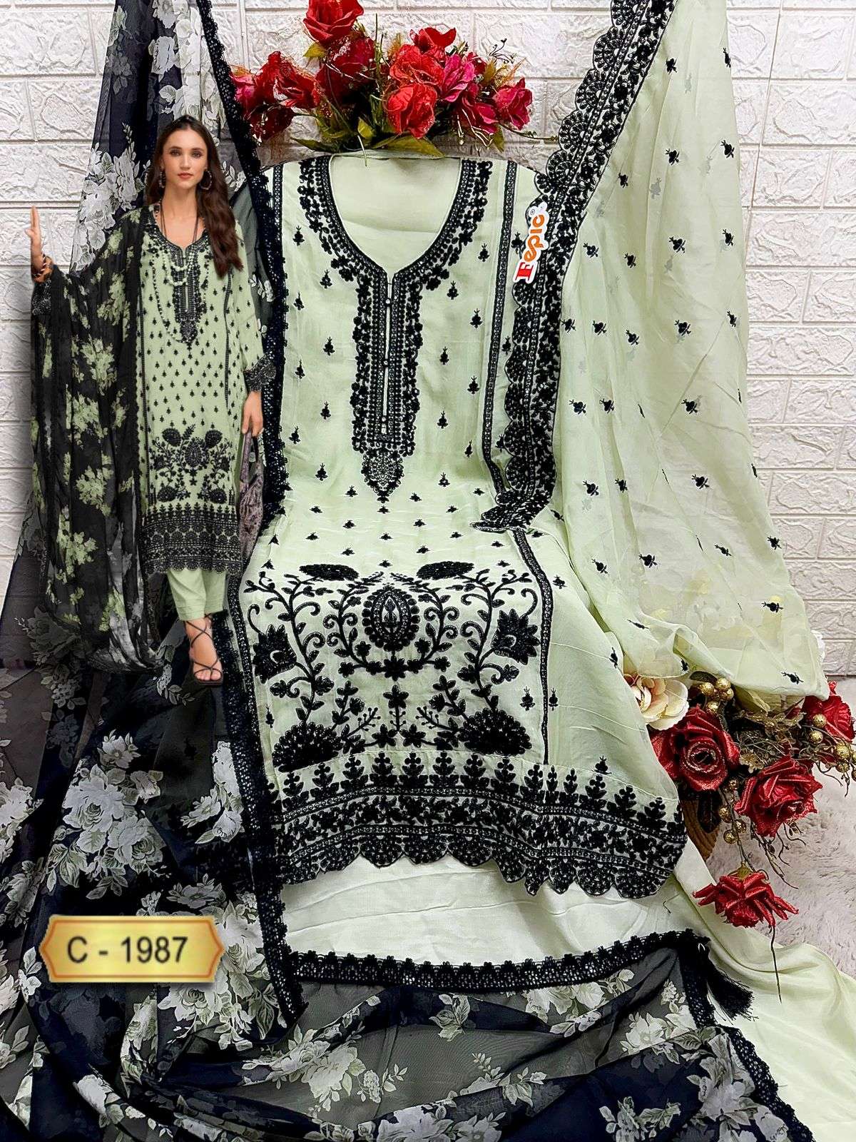 Fepic C 1987 Colors Pakistani Salwar suit Collection view 4
