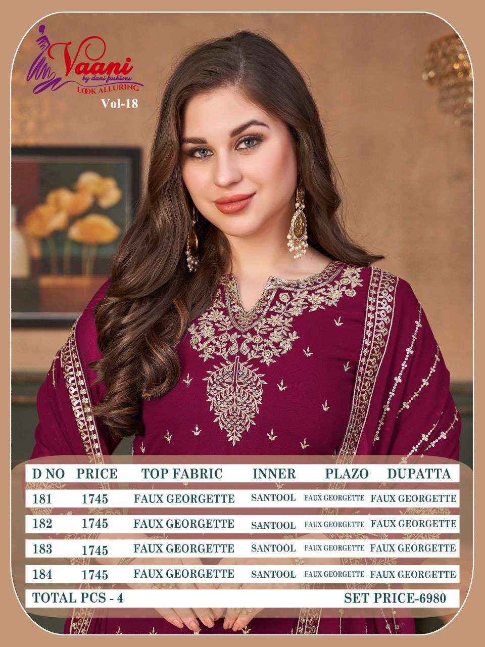 Aanaya Vaani Vol 18 Palazzo Salwar Kameez view 10
