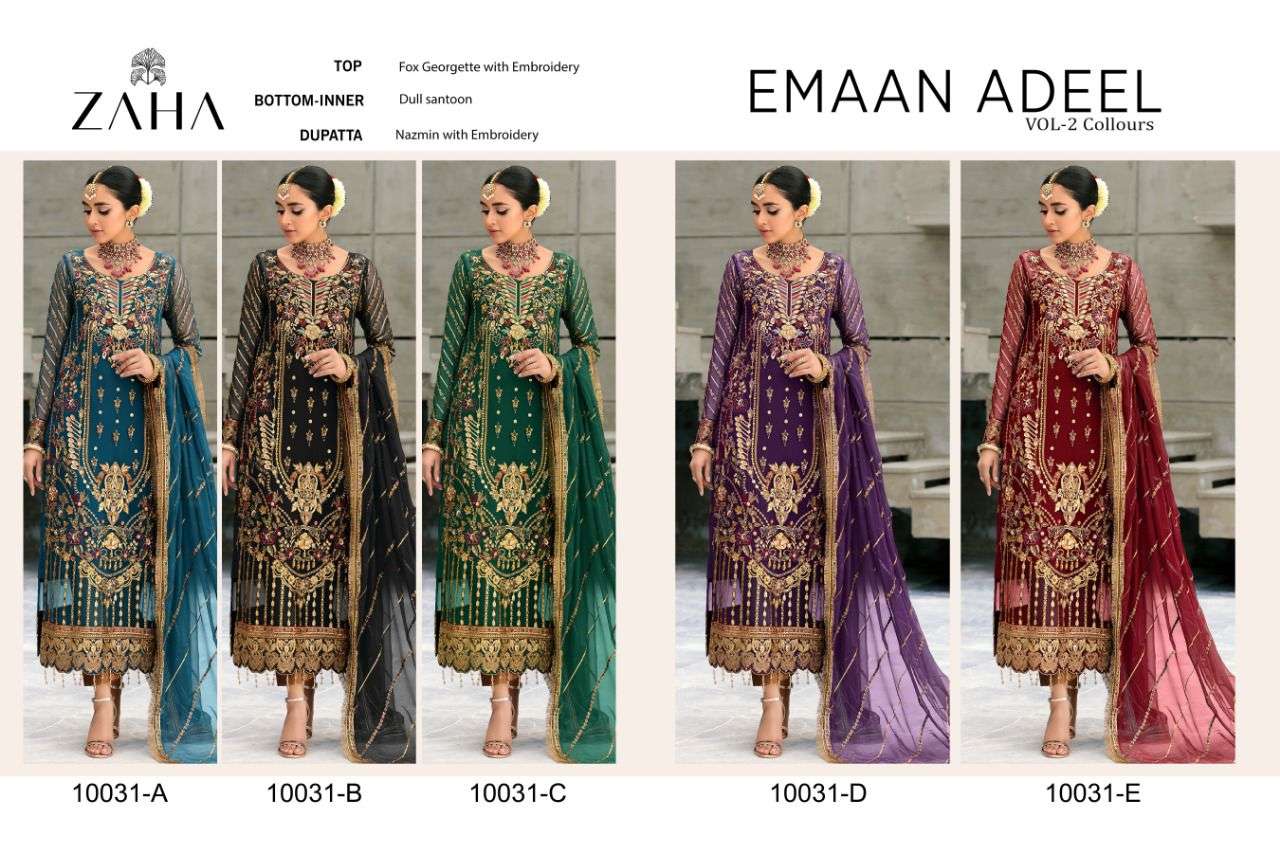 Zaha Emaan Adeel Vol 2 Collors Pakistani Collection Suit view 11