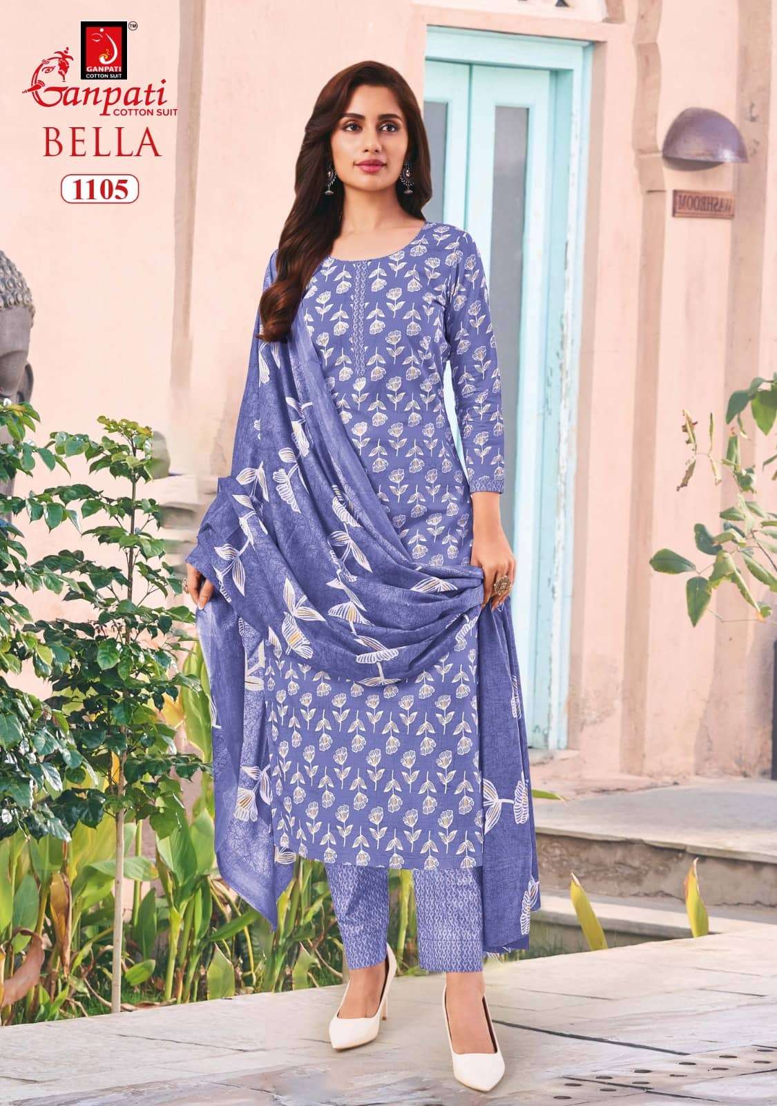 Ganpati Bella Vol 11 Premium Cotton Ladies Dress Exporters view 2
