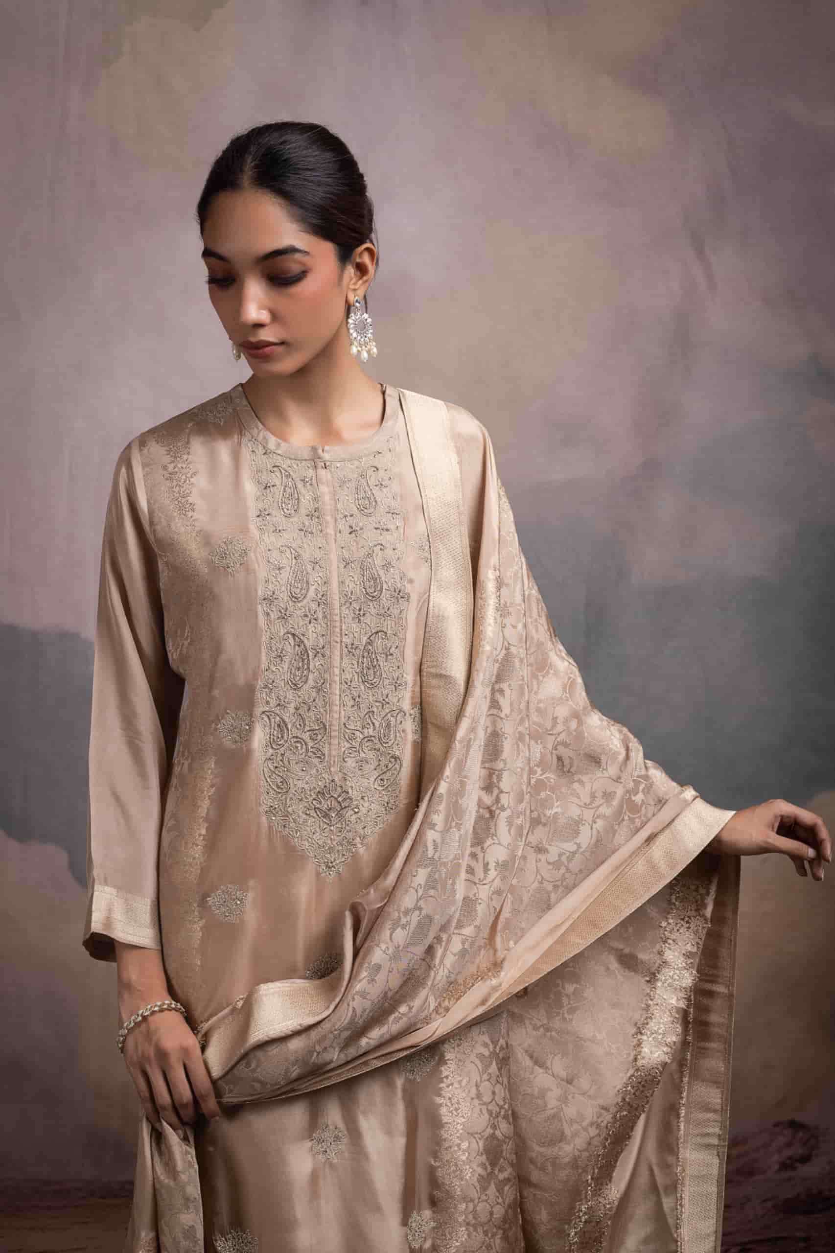 Naariti Nayanee Pure Silk Jacquard Designs Suit Partywear Collection view 2