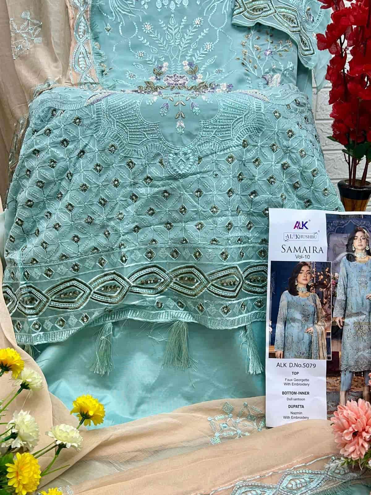 Al Khushbu 5079 Heavy Embroidered Pakistani Dress view 4
