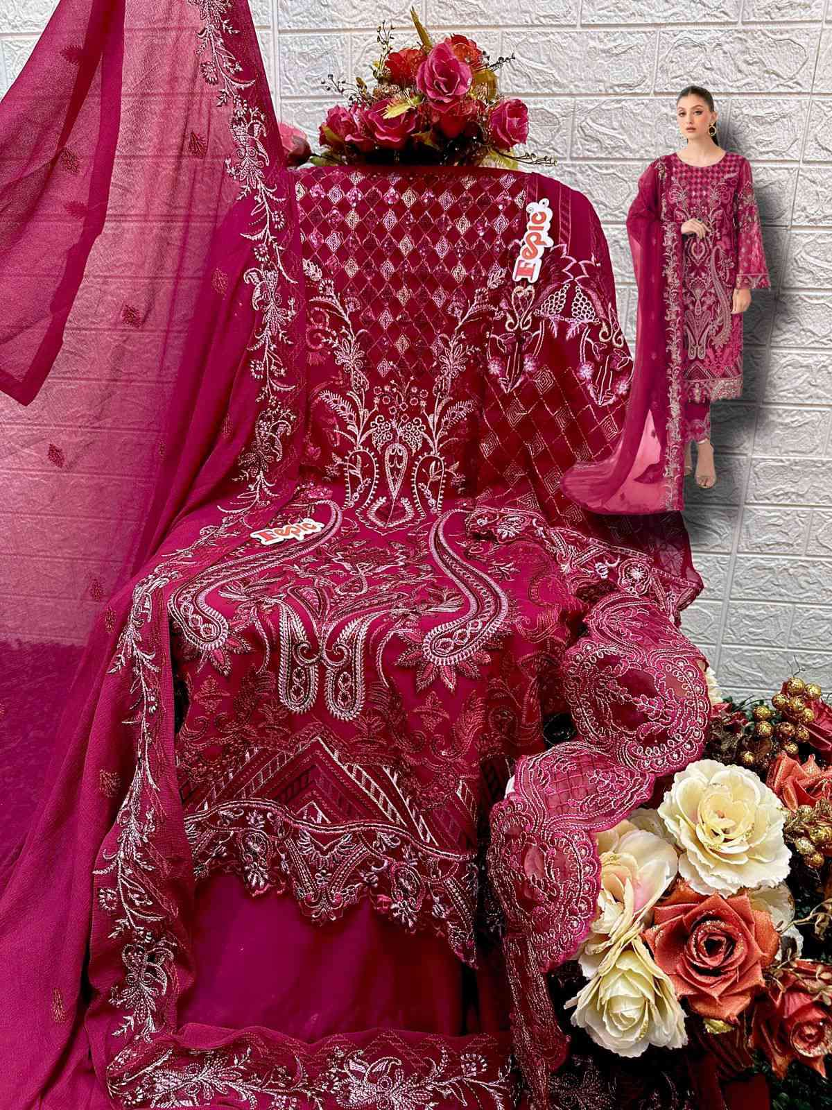 Fepic Rosemeen Embroidered Pakistani Salwar Suit view 3